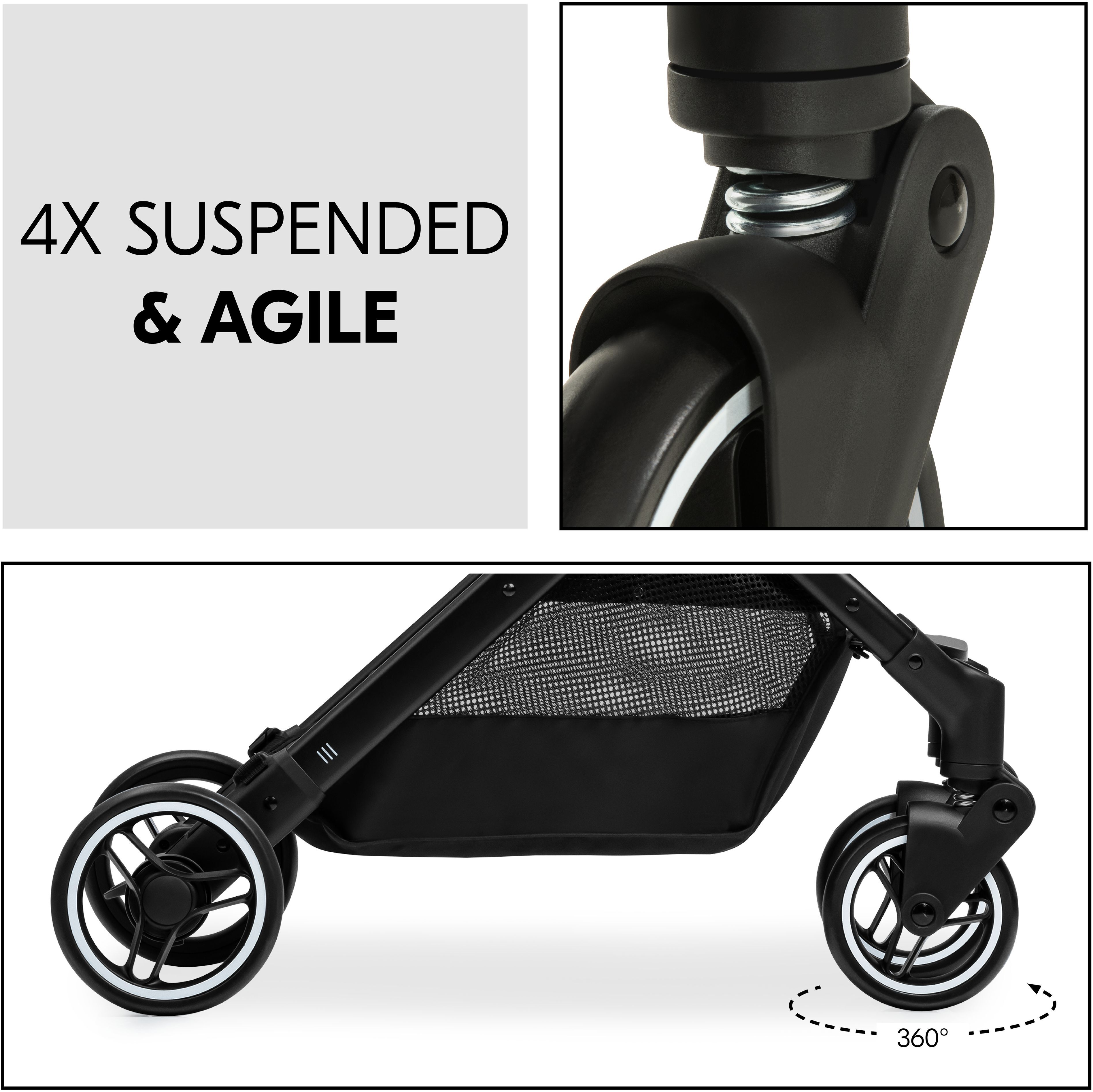 Коляска прогулянкова Hauck Travel N Care Disney 100 Black (16023-7)фото