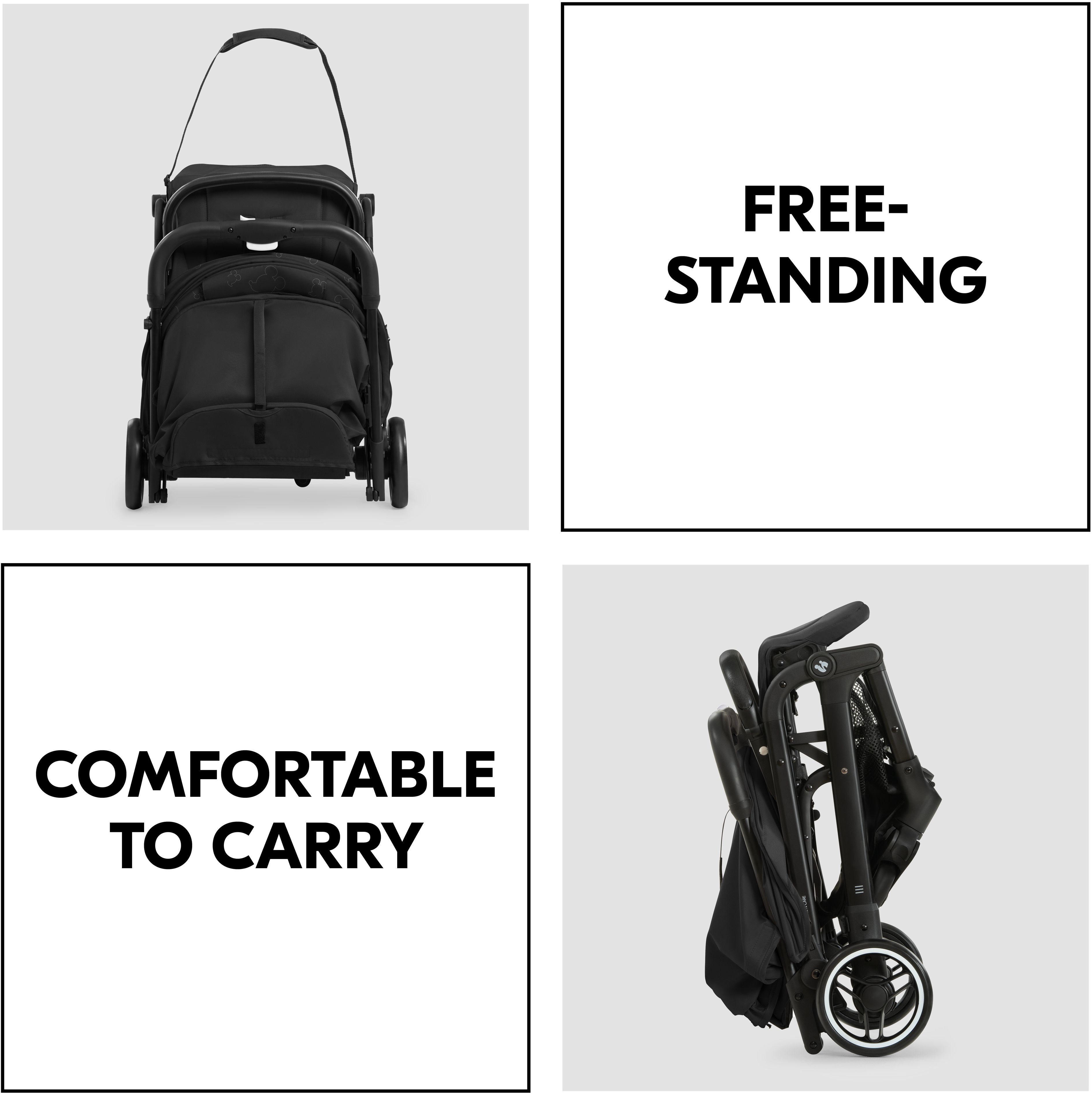 Коляска прогулянкова Hauck Travel N Care Disney 100 Black (16023-7)фото