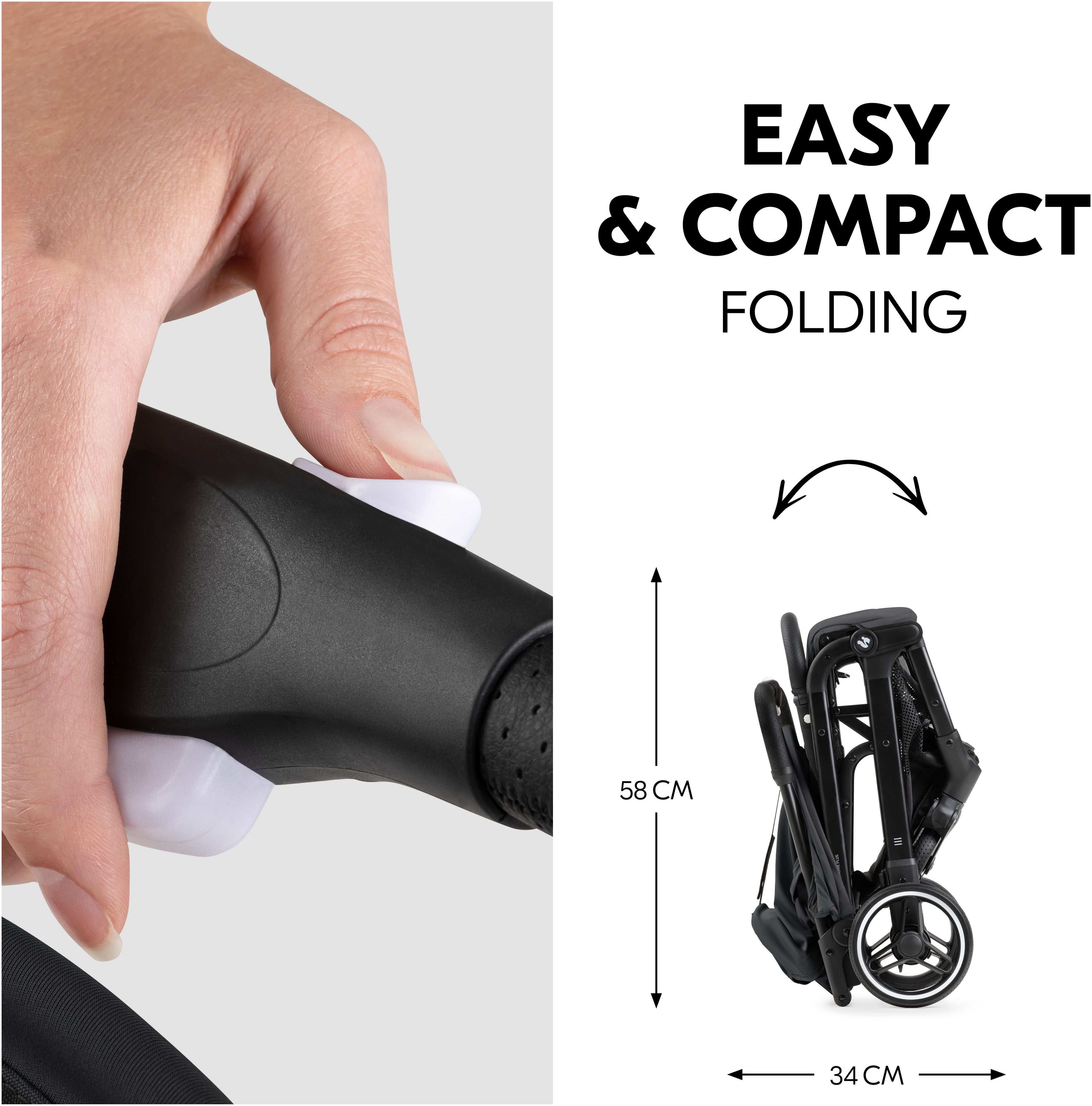 Коляска прогулочная Hauck Travel N Care Plus Black (16018-3) фото 5