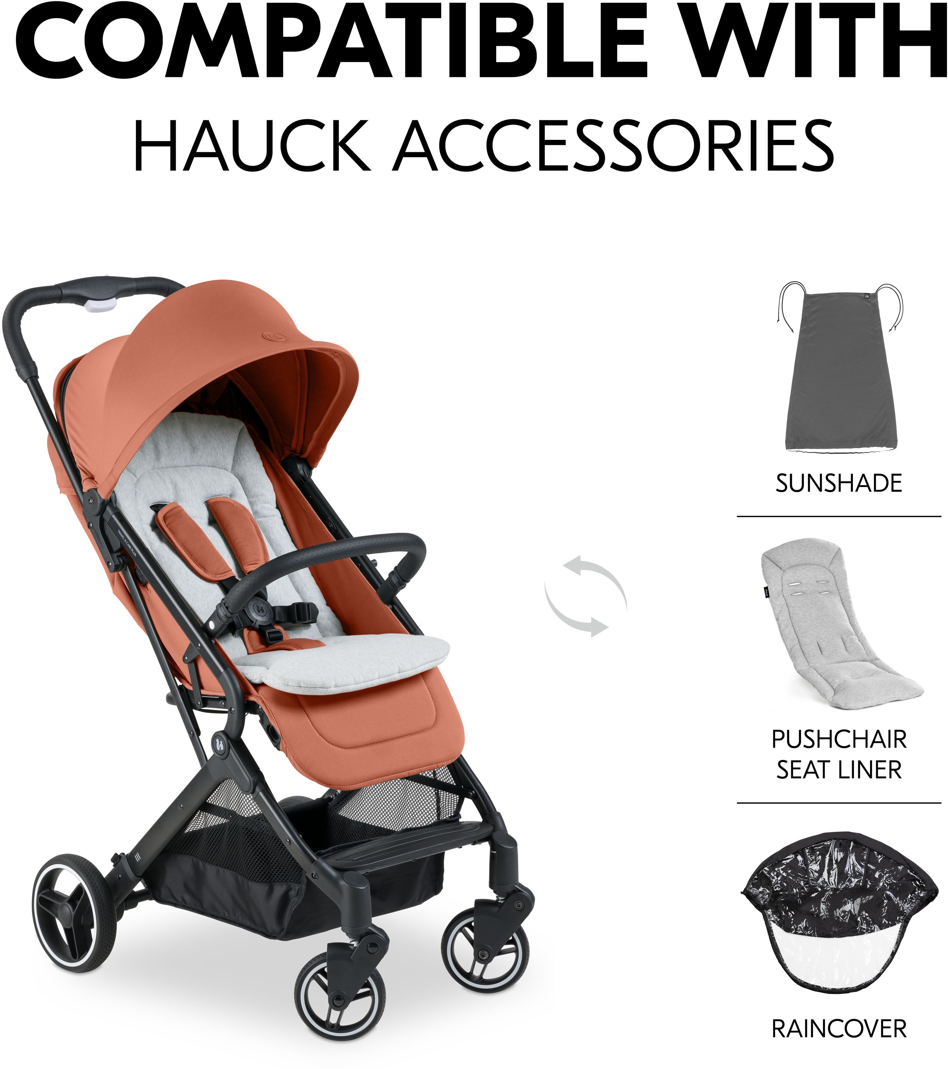 Коляска прогулочная Hauck Travel N Care Plus Cork (16024-4) фото 3