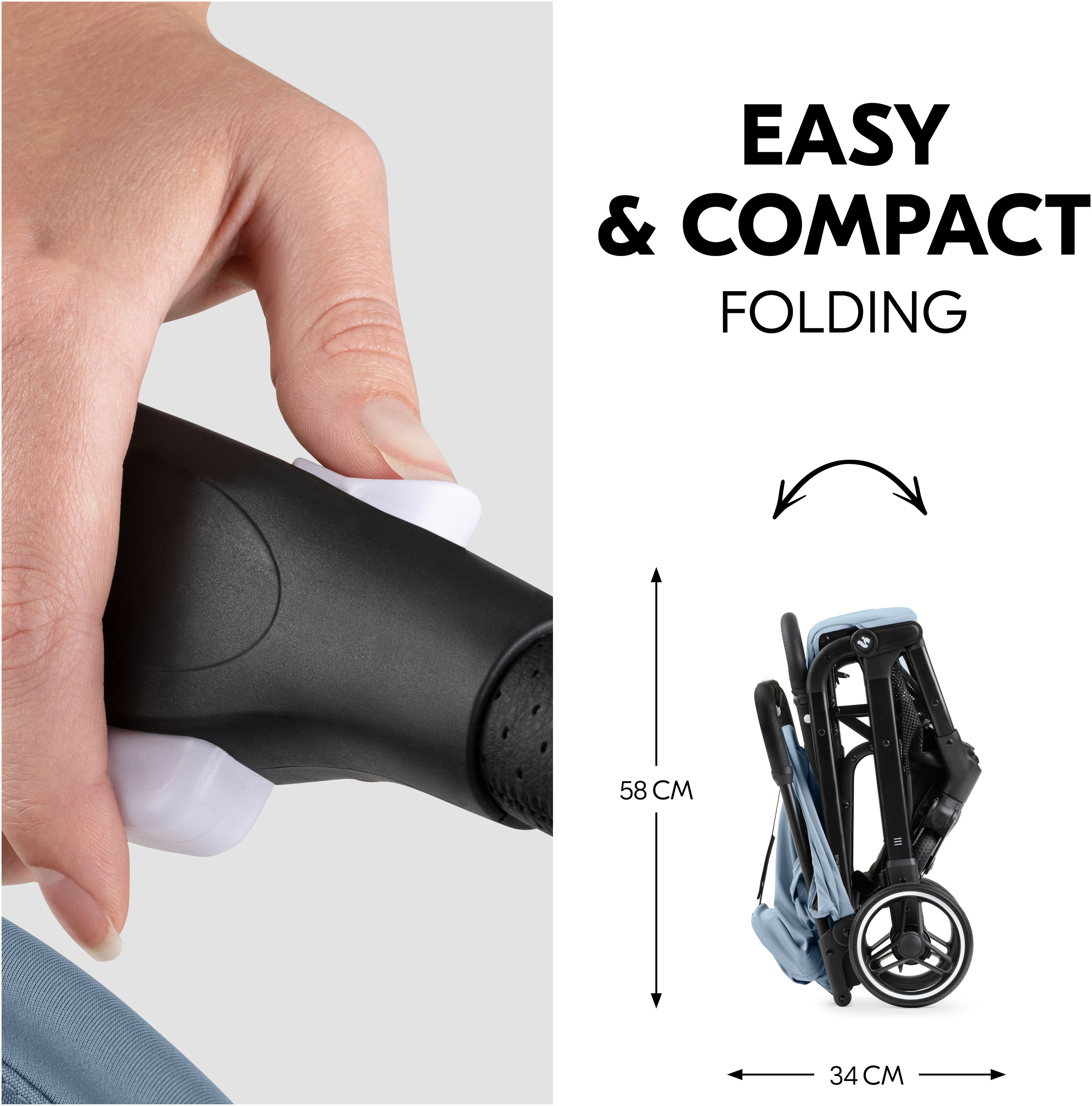 Коляска прогулочная Hauck Travel N Care Plus Dusty Blue (16019-0) фото 5