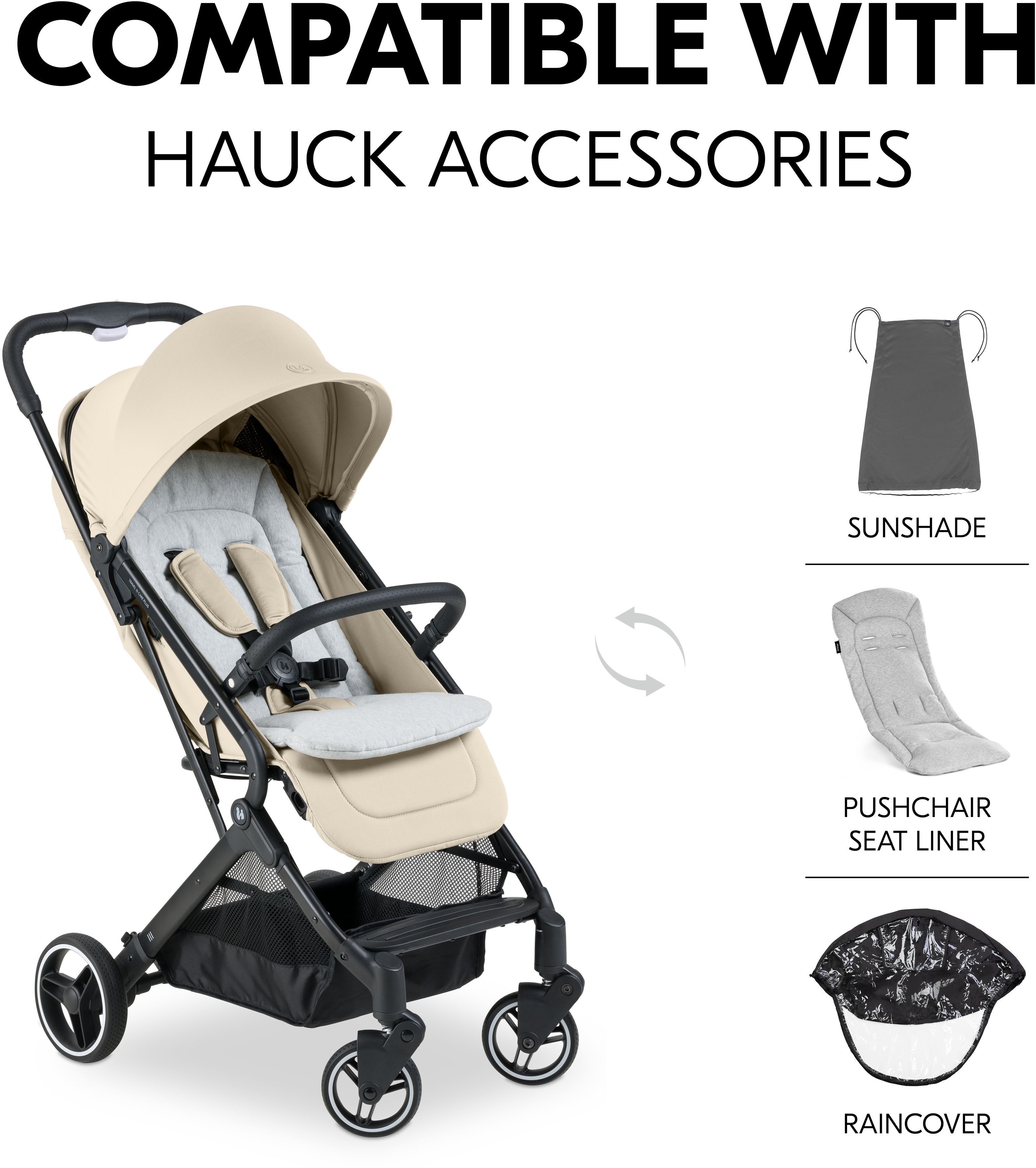 Коляска прогулочная Hauck Travel N Care Plus Vanilla (16025-1) фото 3