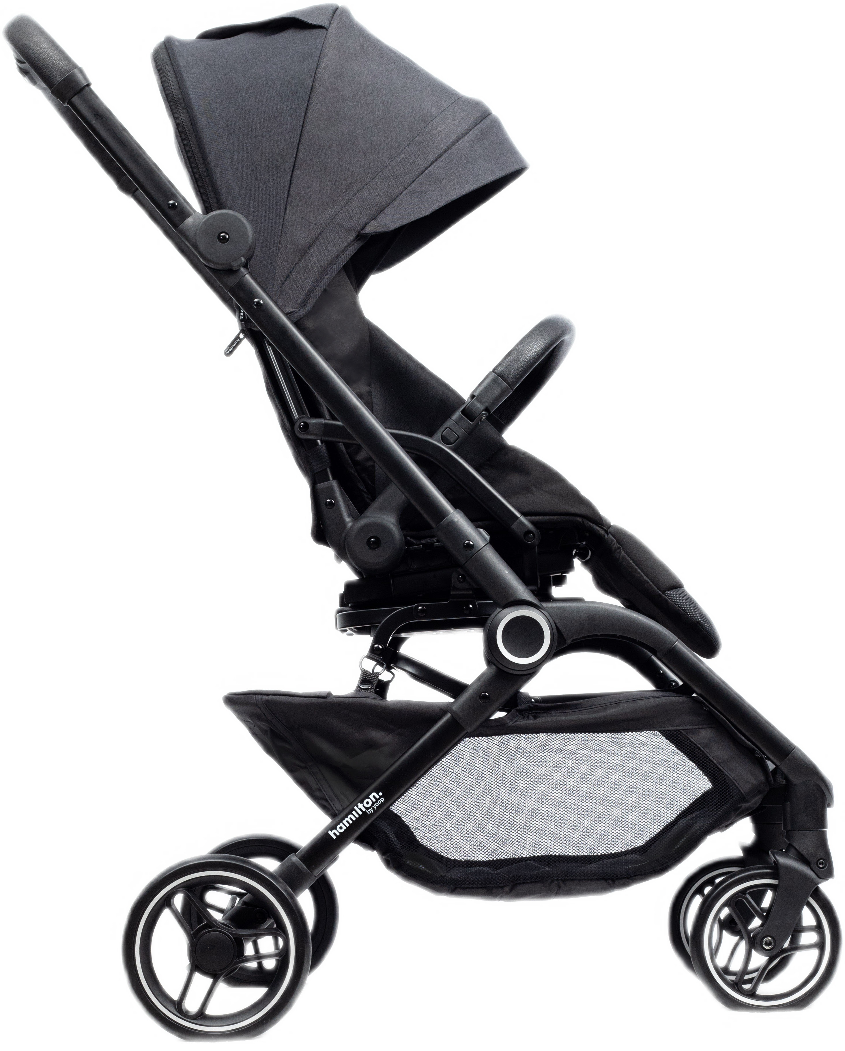 Коляска прогулянкова Hamilton by Yoop T1 Dark Grey (65573)фото4
