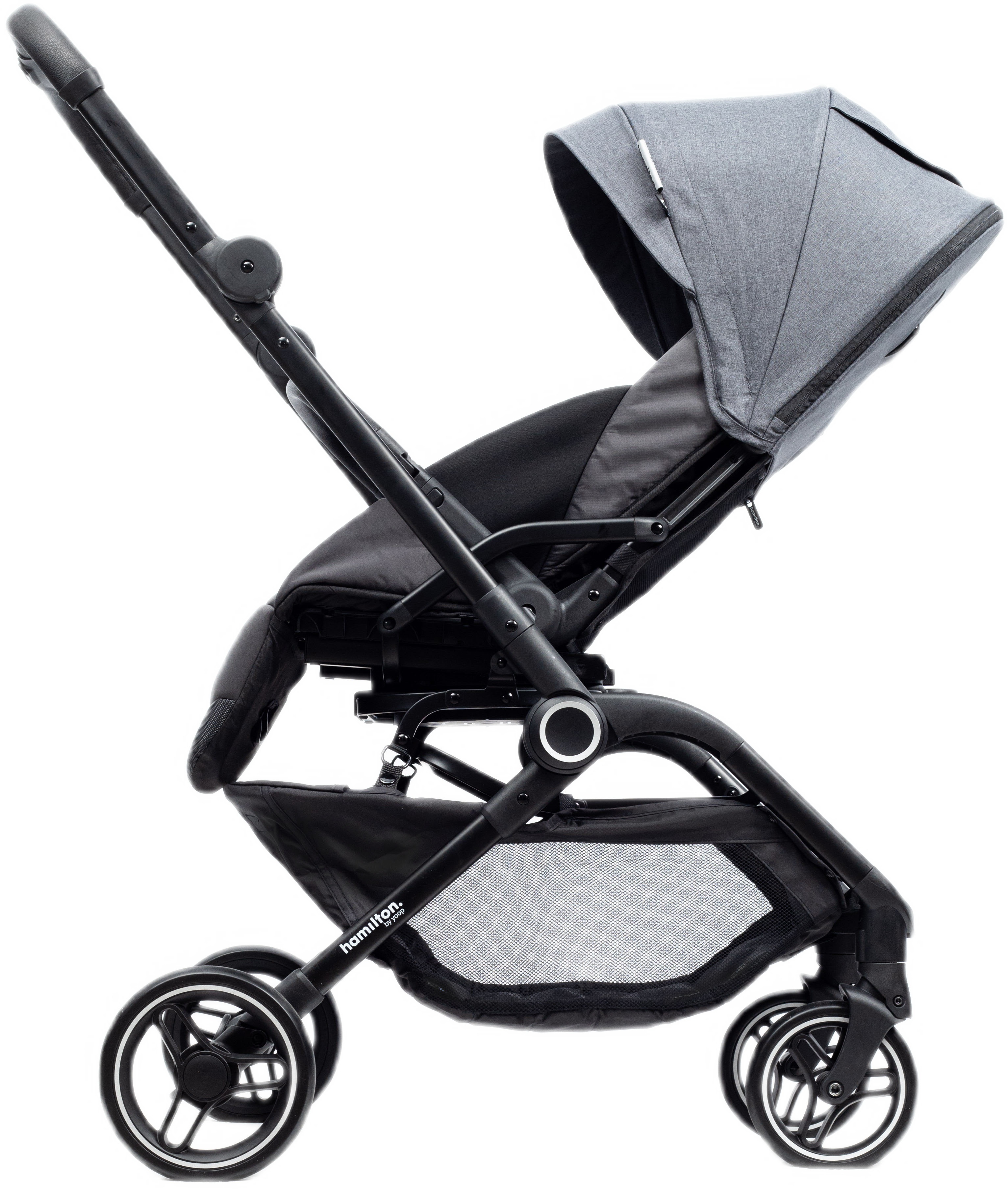 Коляска прогулянкова Hamilton by Yoop T1 Dark Grey (65573)фото13