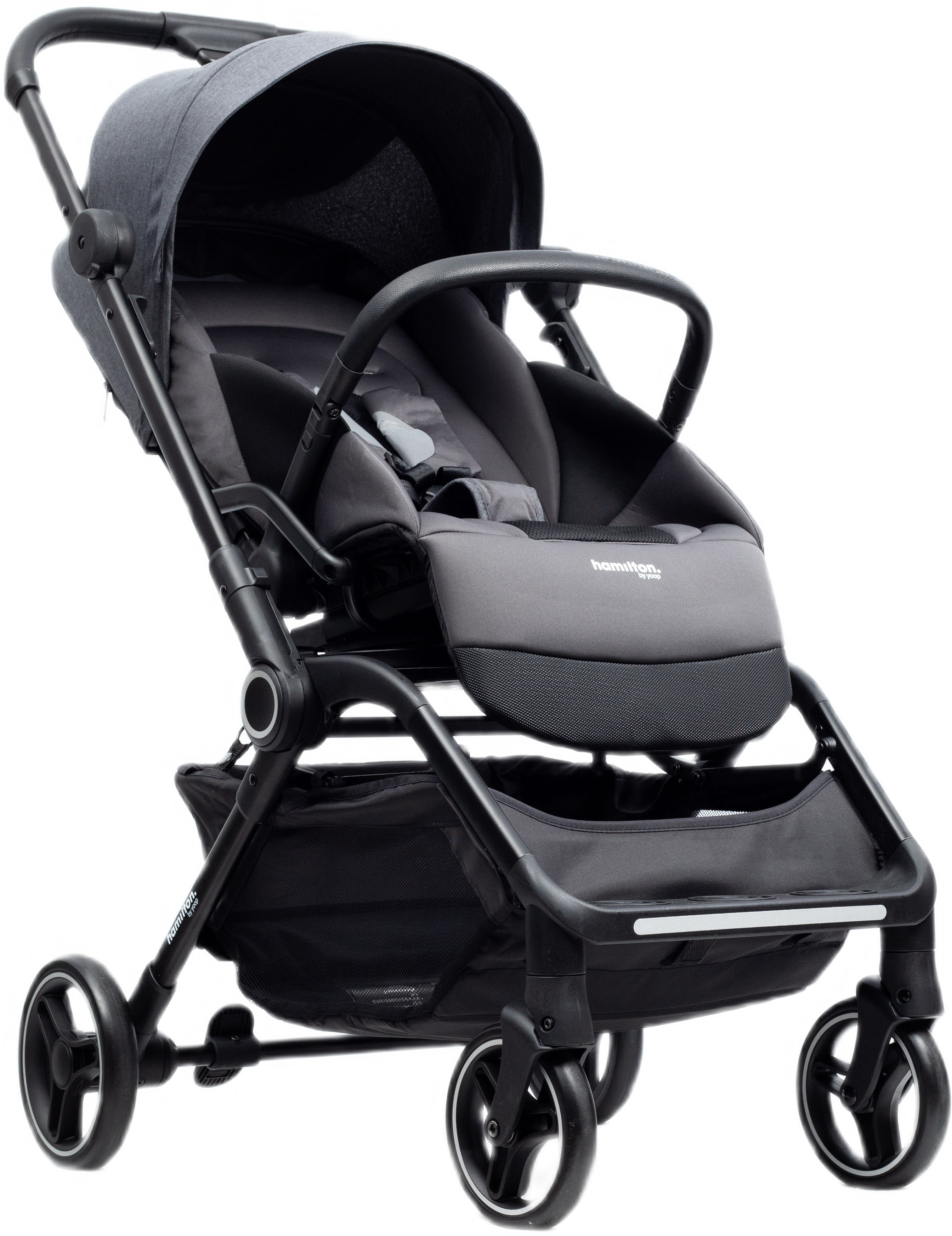 Коляска прогулянкова Hamilton by Yoop T1 Dark Grey (65573)фото2