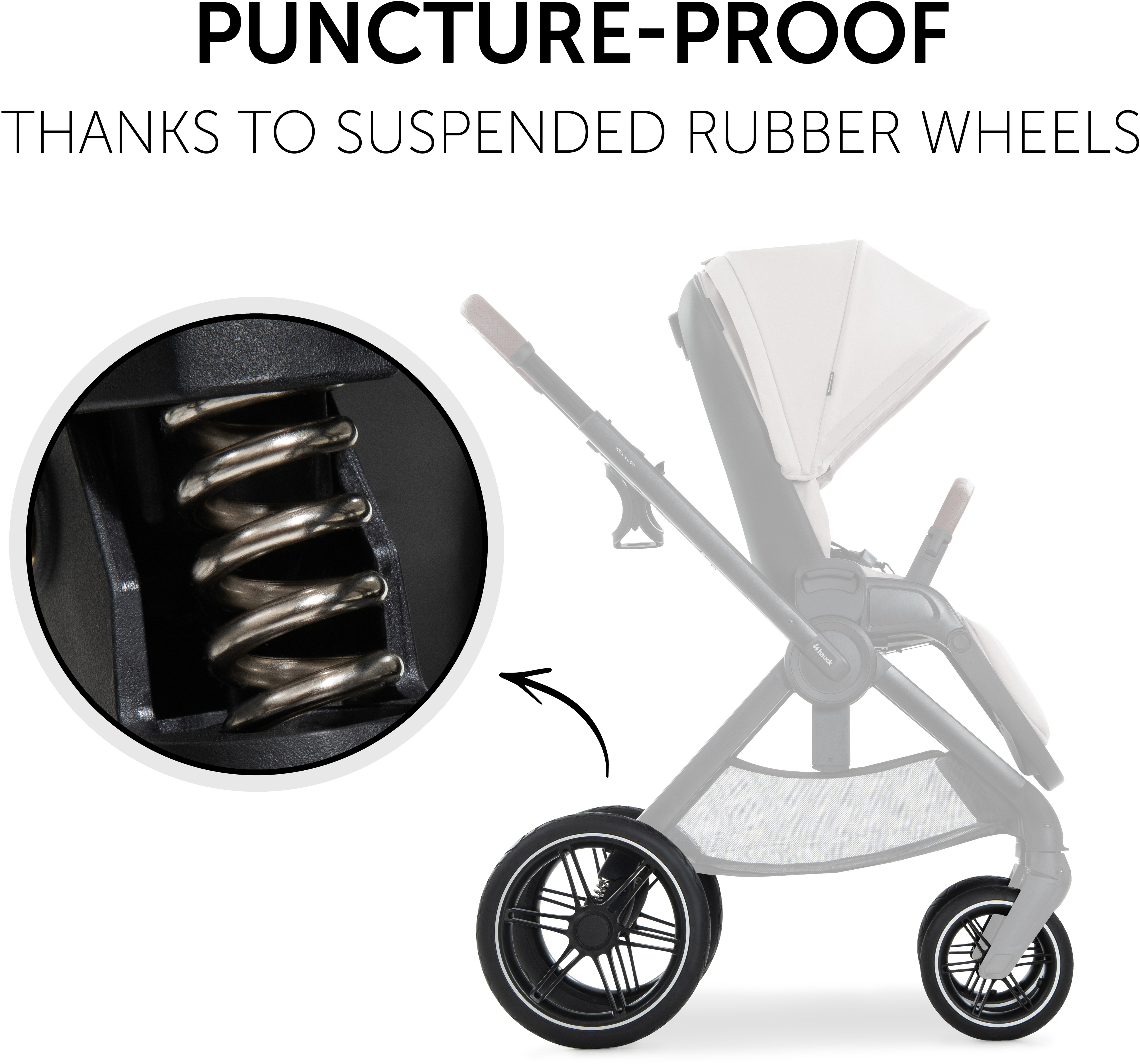 Коляска универсальная Hauck Walk N Care Beige (16546-1) фото 5