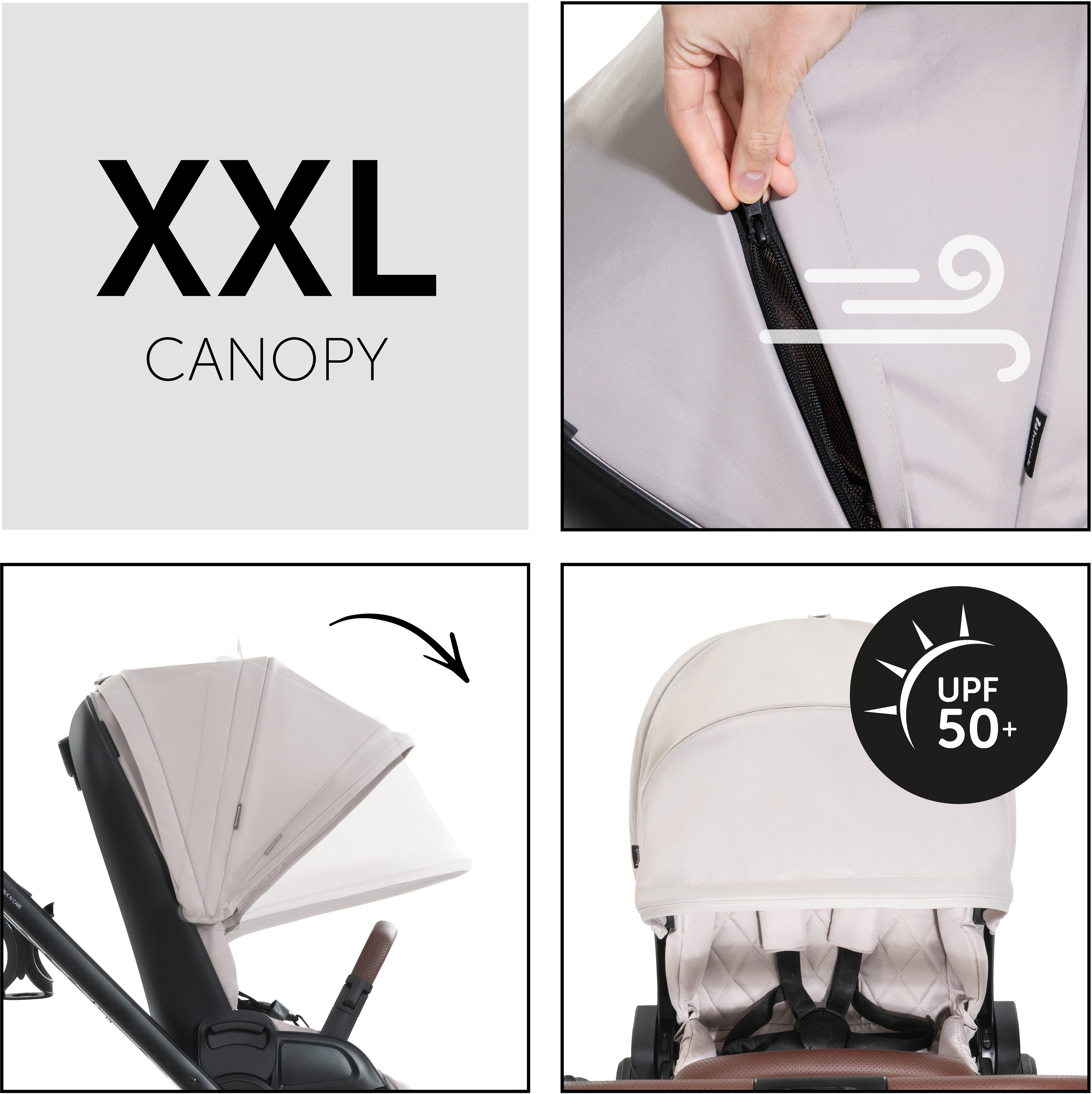 Коляска универсальная Hauck Walk N Care Beige (16546-1) фото 9