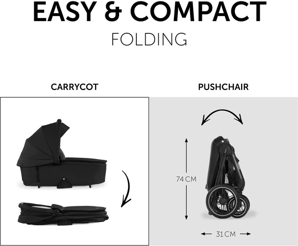 Коляска универсальная Hauck Walk N Care Air Black (16547-8) фото 12