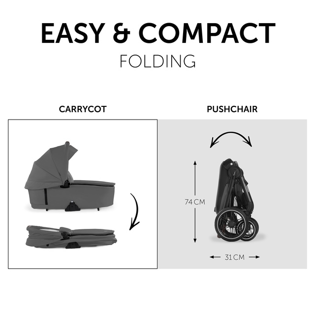 Коляска универсальная Hauck Walk N Care Air Dark Grey (16548-5) фото 3