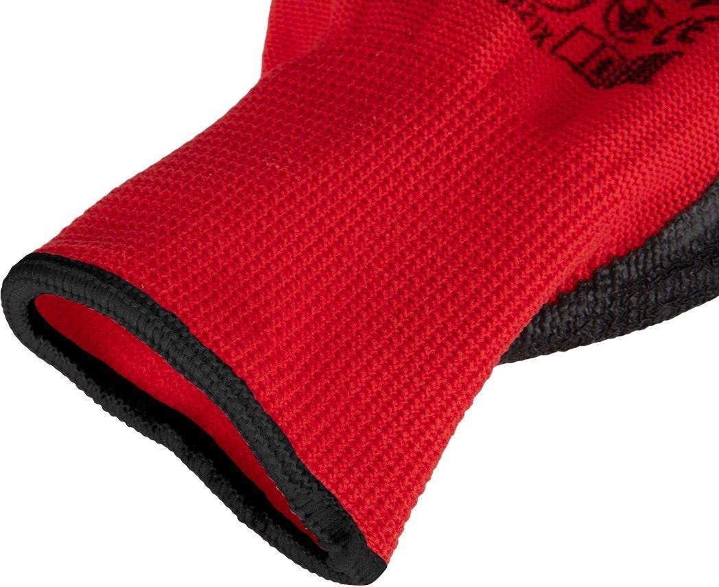 Перчатки рабочие Neo Tools, комплект 12шт, р.11, красно-черные (97-645-11) фото 7