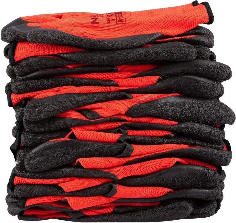 Перчатки рабочие Neo Tools, комплект 12шт, р.11, красно-черные (97-645-11) фото 9