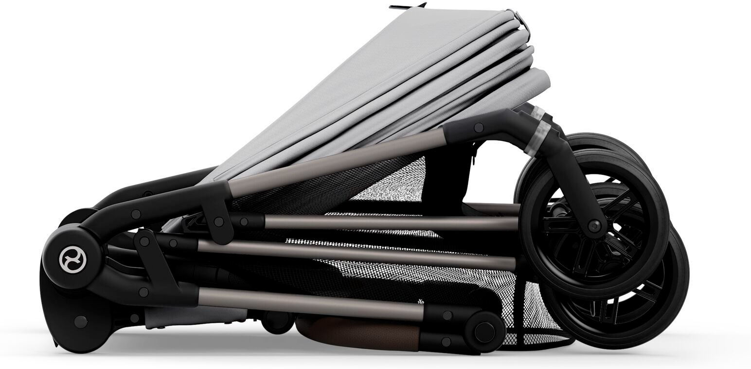 Коляска CYBEX Melio с бампером серая (524000043) фото 7