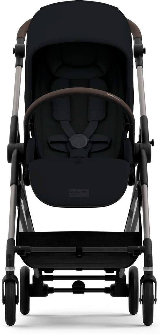 Коляска CYBEX Melio с бампером черная (522002631) фото 2