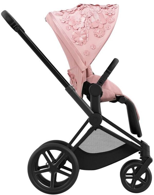 Чехол тканевый CYBEX Priam Simply Flowers для прогулочного блока цветочно-розовый (521002825) фото