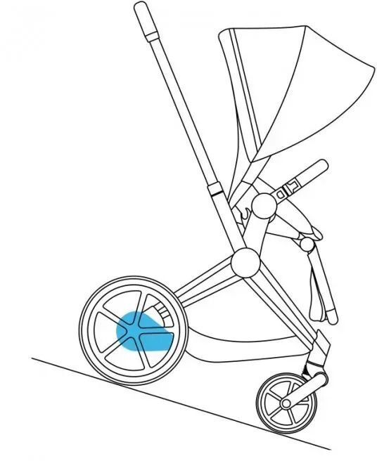 Шасси и каркас CYBEX ePriam матовый черный (521002365) фото 8
