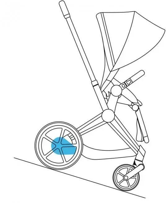 Шасси и каркас CYBEX ePriam хром коричневый (521002349) фото 9