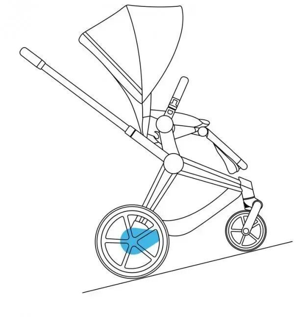 Шасси и каркас CYBEX ePriam хром черный (521002357) фото 7
