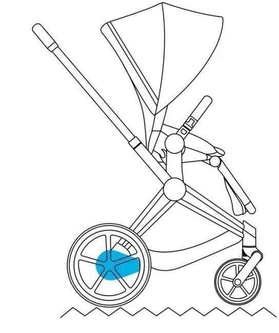 Шасси и каркас CYBEX ePriam хром черный (521002357) фото 8