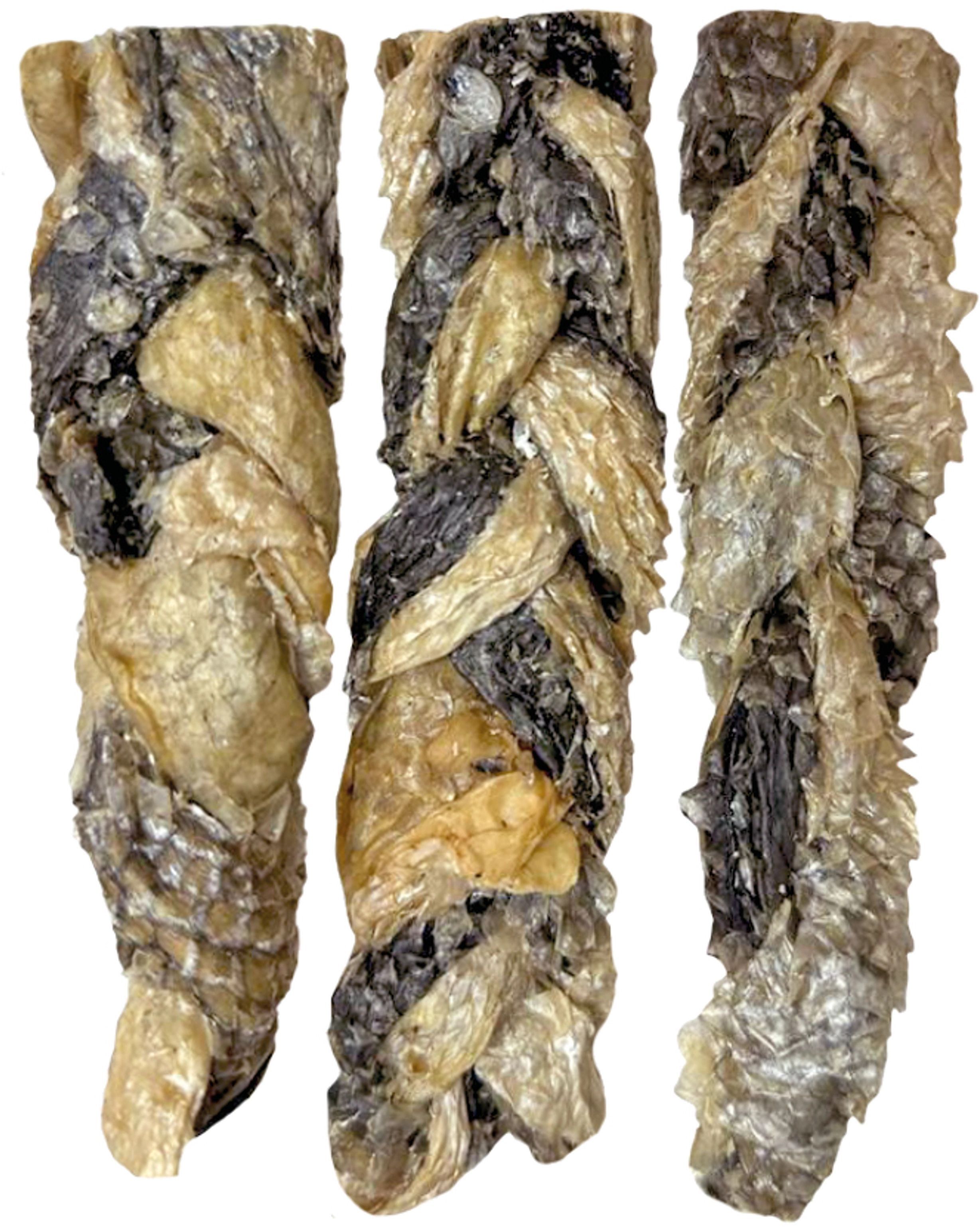 Ласощі для собак HOME FOOD косичка із сушеної шкіри лосося 80гфото2