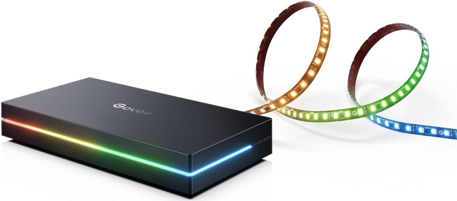 Набір підсвічування Govee H8604 AI Sync Box Kit 55-65', RGBWIC, WI-FI/Bluetooth, чорний (H8604C12)фото