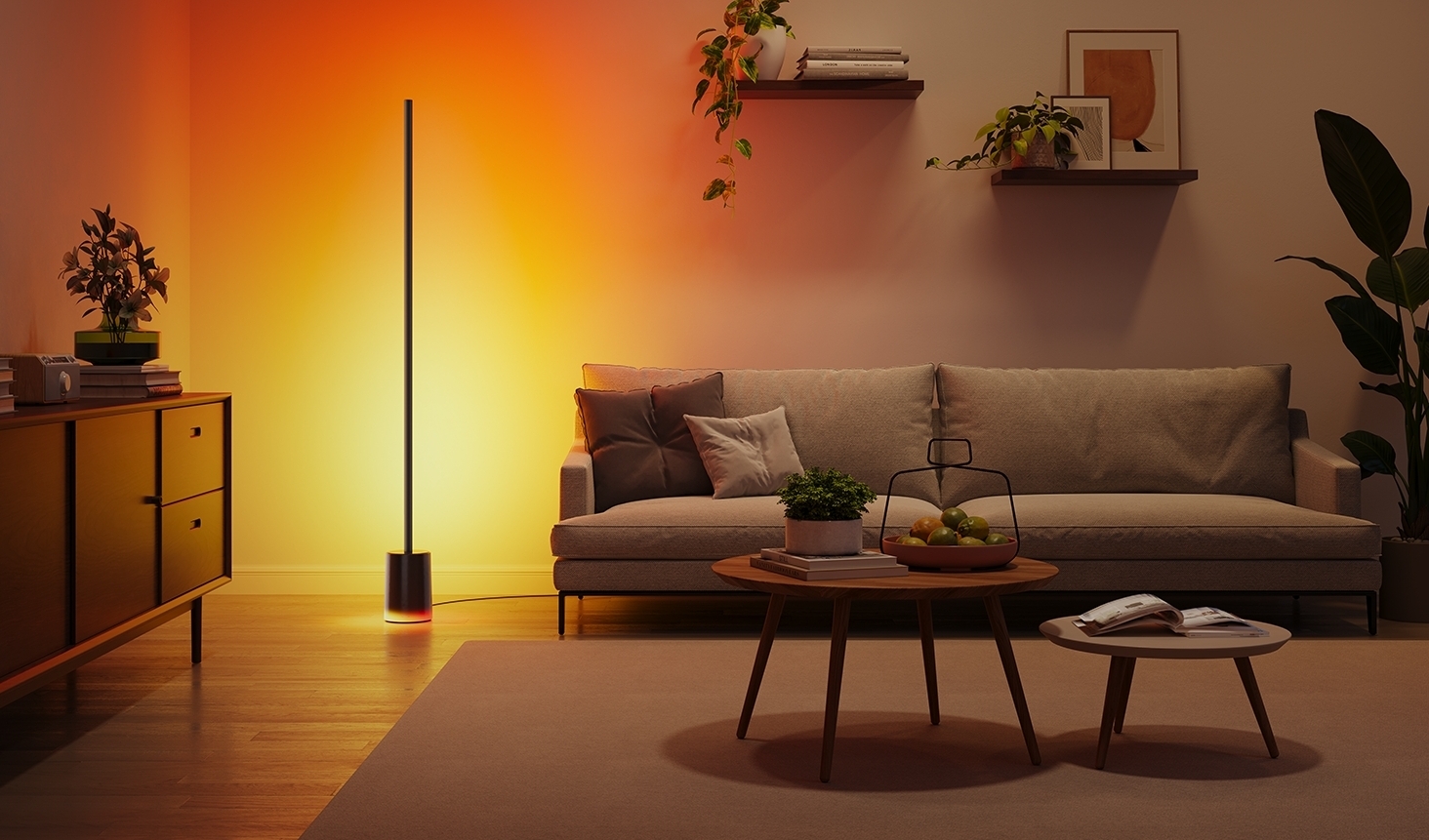 Торшер умный Govee H607C Floor Lamp 2, 1725Lm, RGBICWW, WI-FI/Bluetooth, черный (H607C311) фото 4