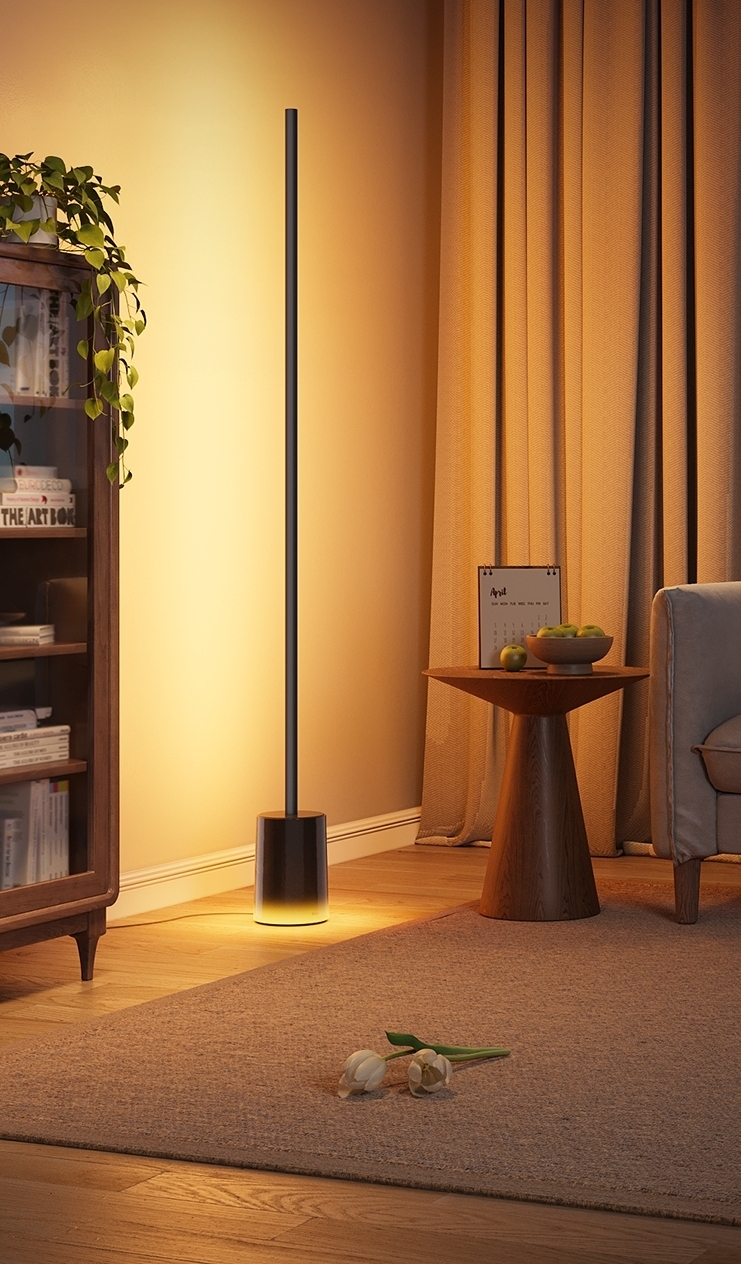 Торшер умный Govee H607C Floor Lamp 2, 1725Lm, RGBICWW, WI-FI/Bluetooth, черный (H607C311) фото 8