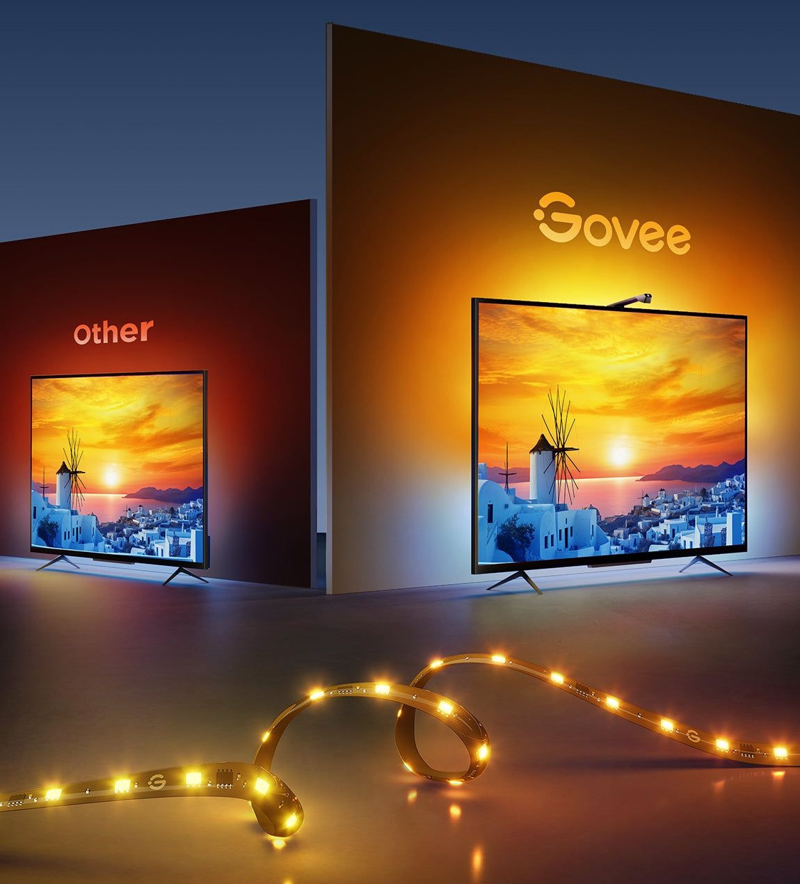 Набор подсветки Govee H6097 Backlight 3 Lite 40-50', RGBICW, WI-FI/Bluetooth, черный (H60973D1) фото 7