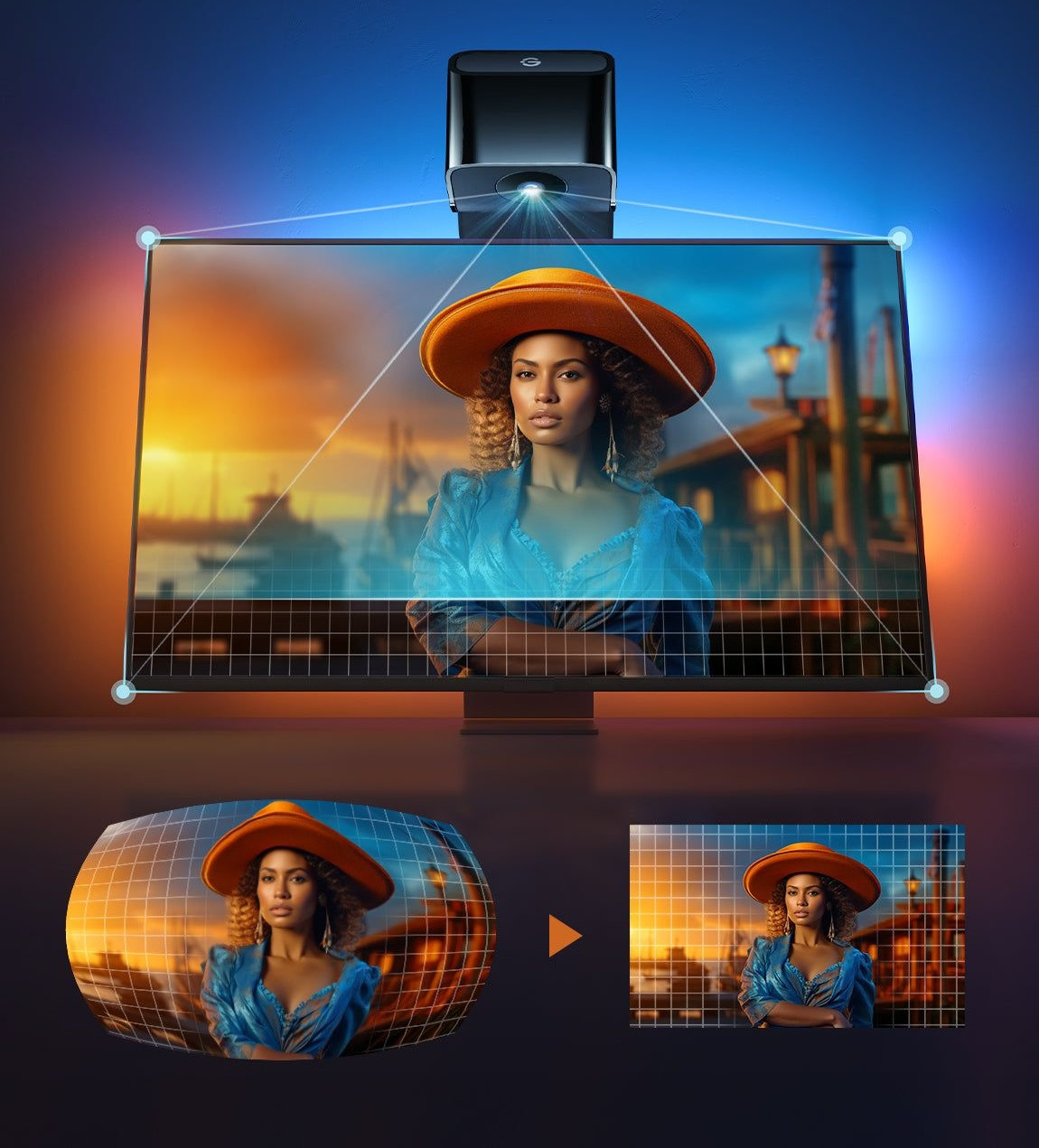 Набор подсветки Govee H6097 Backlight 3 Lite 40-50', RGBICW, WI-FI/Bluetooth, черный (H60973D1) фото 6