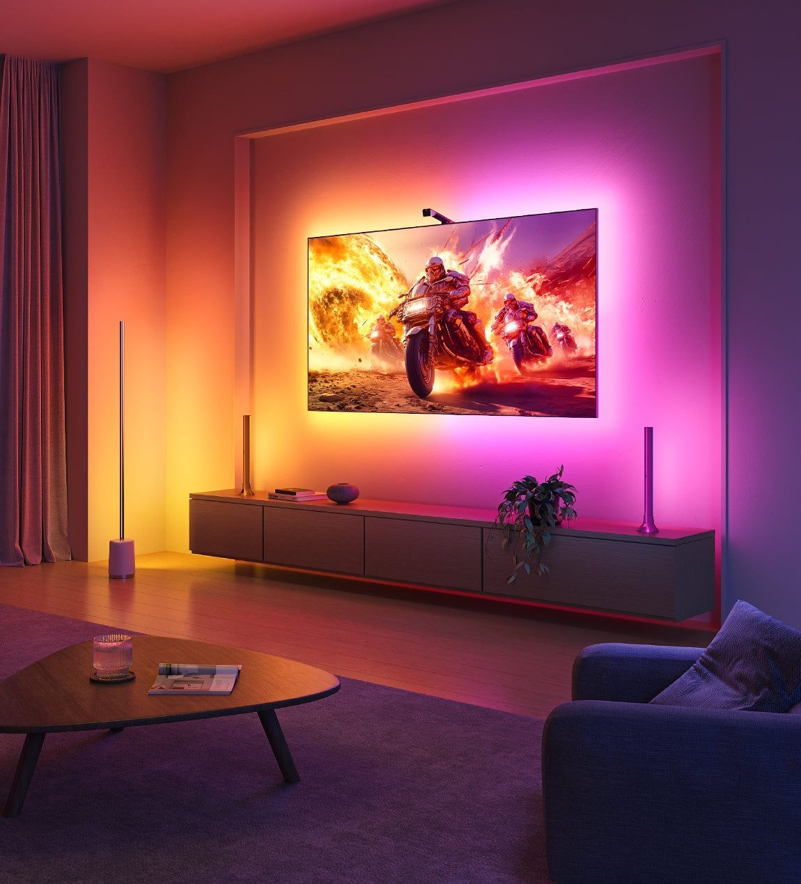 Набор подсветки Govee H6097 Backlight 3 Lite 40-50', RGBICW, WI-FI/Bluetooth, черный (H60973D1) фото 8