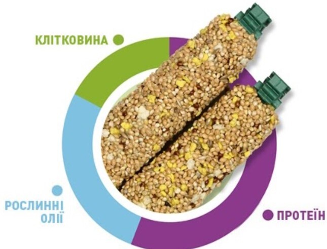 Ласощі для хвилястих папуг та амадинів Padovan Stix sweet Cocorite ed Esotici 80г (PP00206)фото