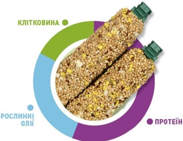 Ласощі для хвилястих папуг та амадинів Padovan Stix tropical Cocorite Esotici 80г (PP00207)фото