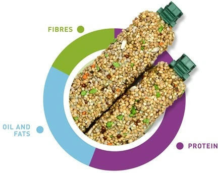 Ласощі для хвилястих папуг Padovan Stix vegetable cocorite 80г (PP00346)фото3
