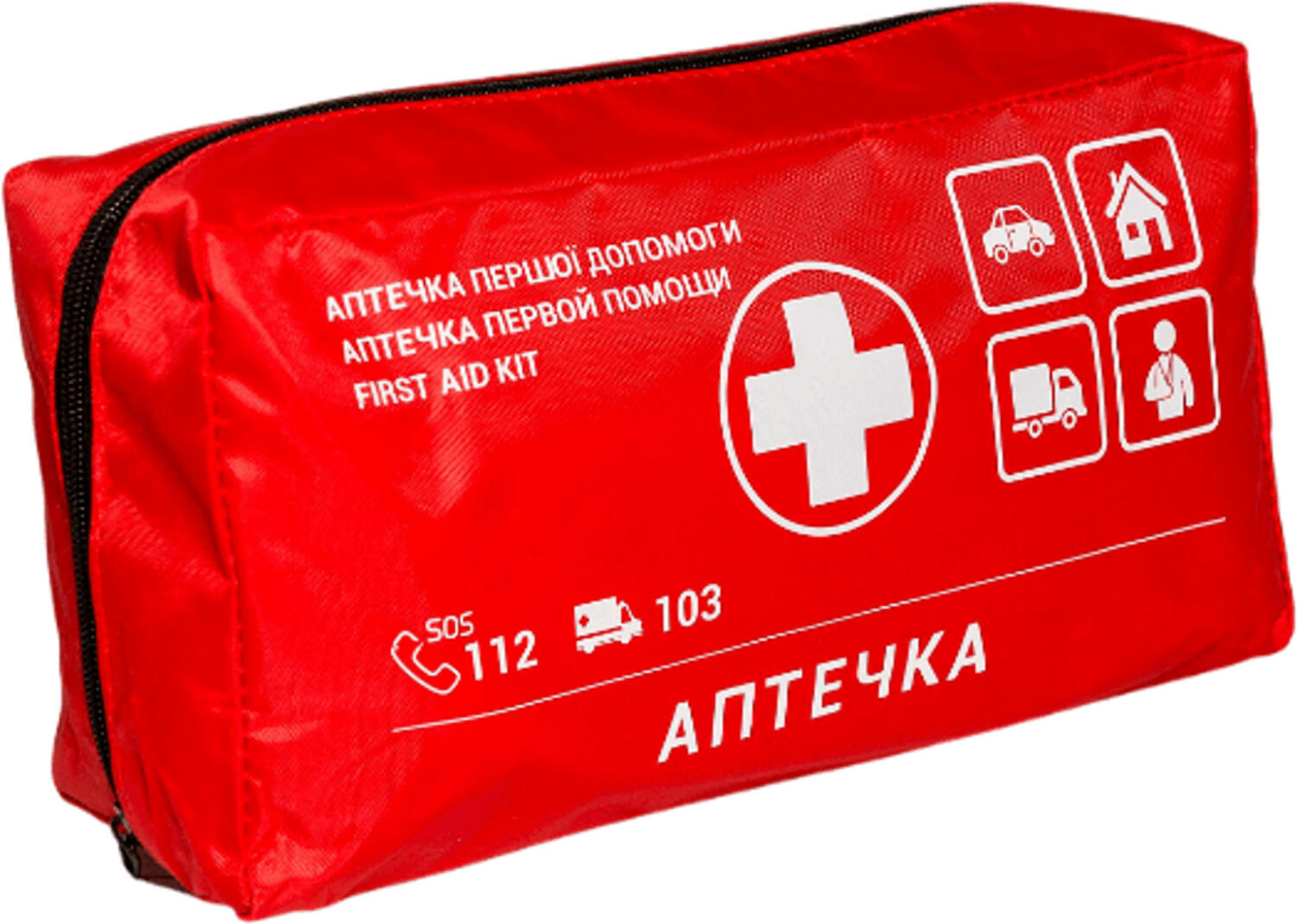 Аптечка медицинская автомобильная Poputchik АМА-1 согласно ДСТУ 3961-2000 с турникетом Днепр (02-087-М) фото
