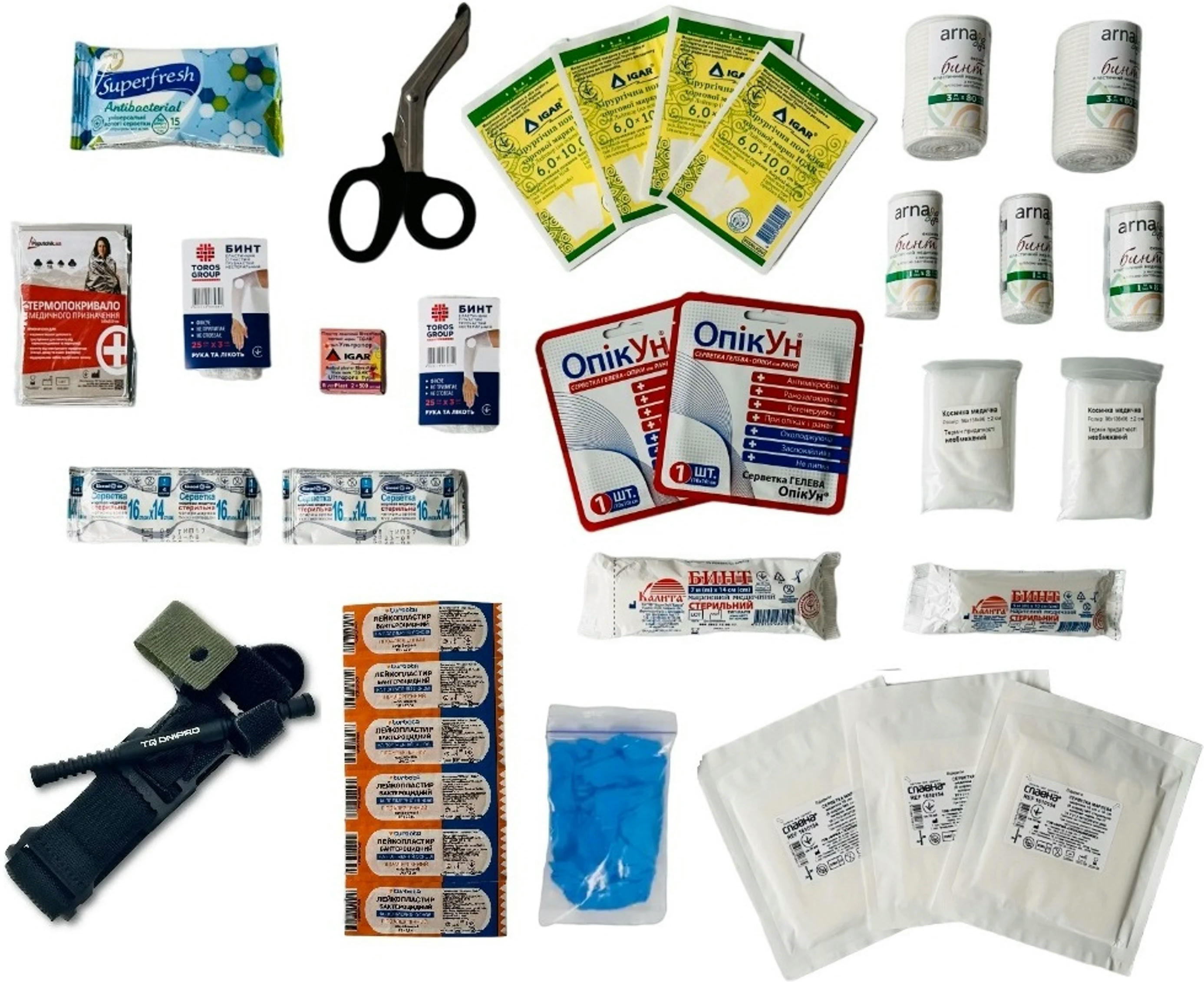 Аптечка медицинская автомобильная Poputchik Евростандарт с турникетом Днепр (02-086-М) фото 5