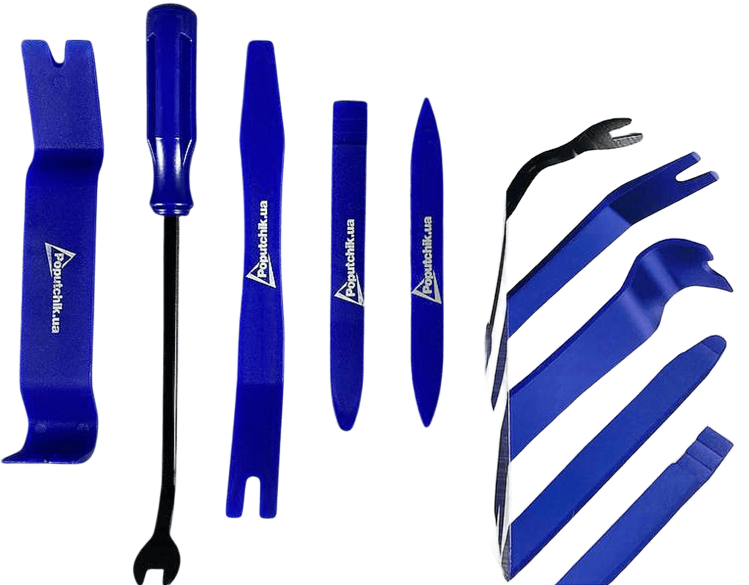 Комплект Poputchik инструменты для снятия обшивки + автомобильные клипсы 100шт (24-144/CG100) фото