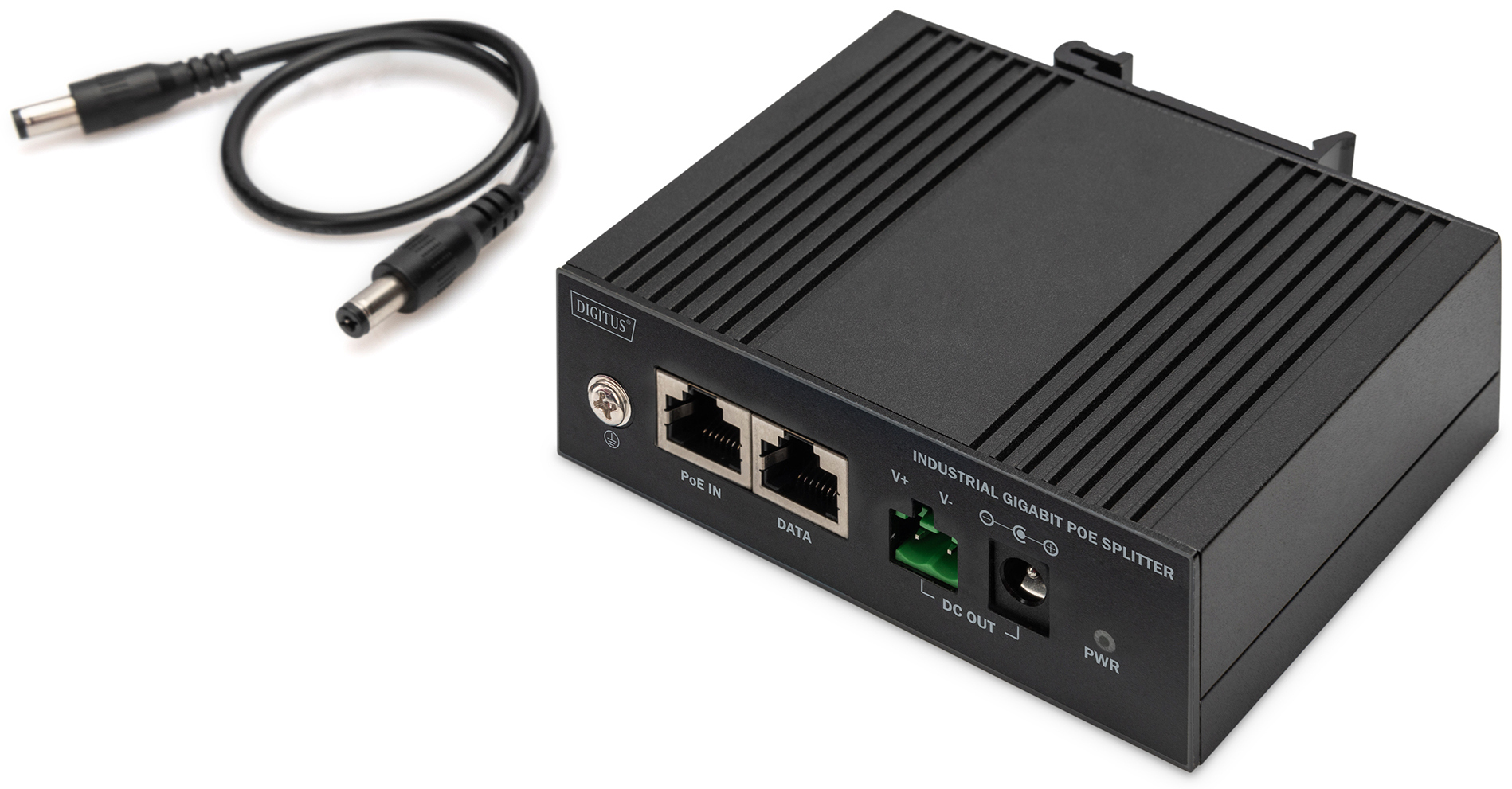 Разветвитель DIGITUS Gigabit Ethernet PoE splitter Industrial 60W (DN-651140) фото 5