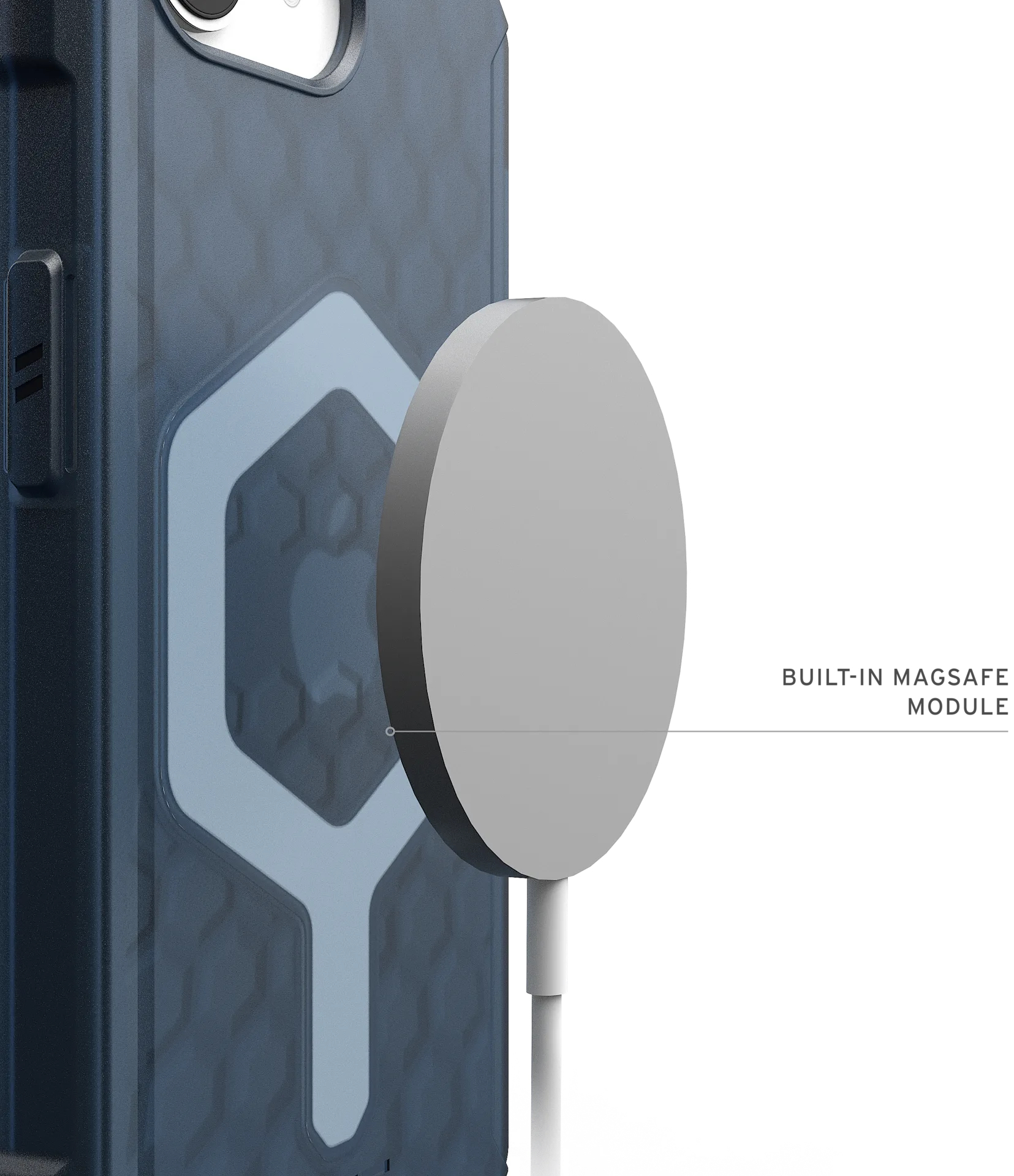 Чехол UAG для iPhone 16e (4th Gen, 2025), Essential Armor MagSafe, Cloud Blue (114496114151) фото 