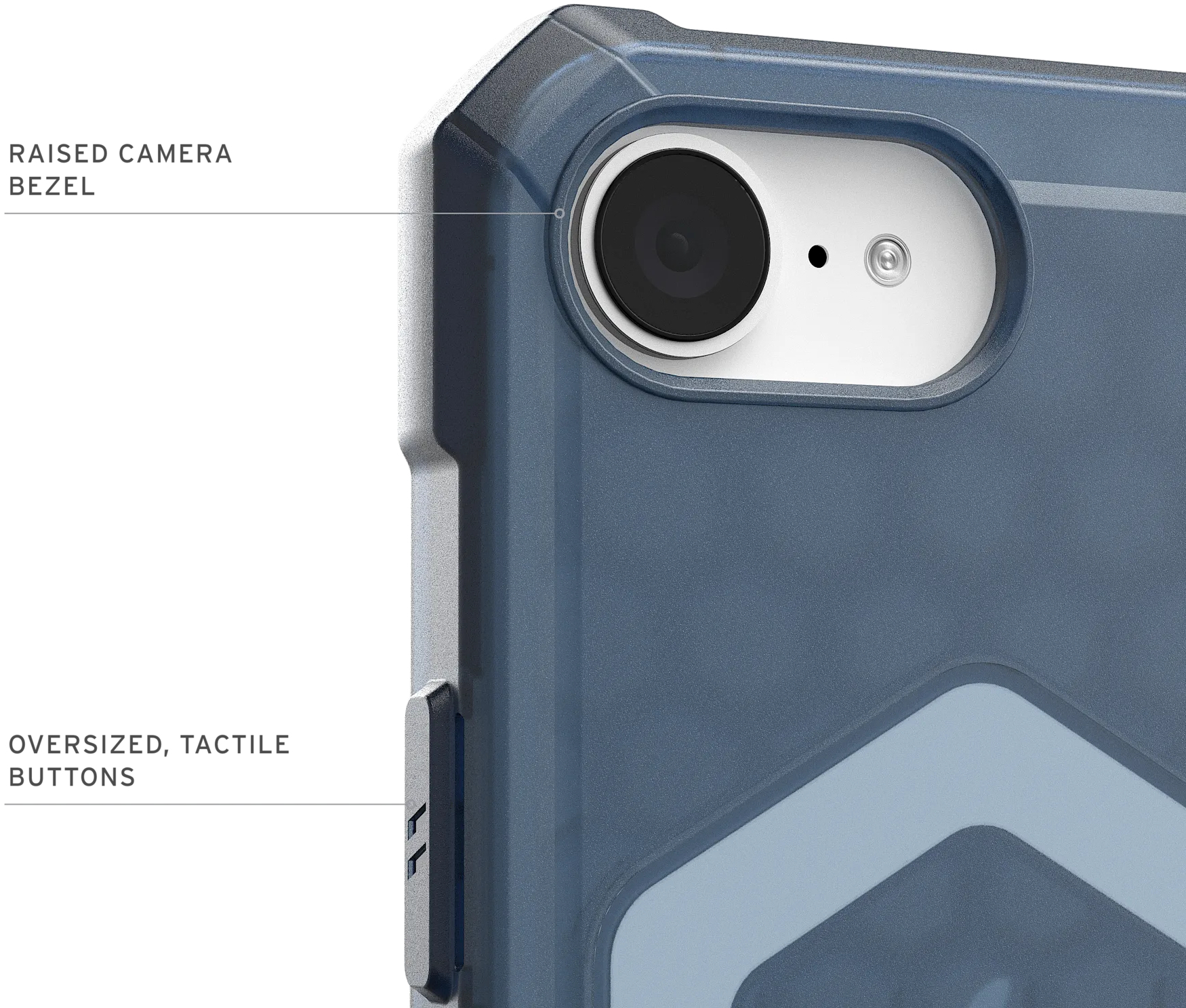 Чехол UAG для iPhone 16e (4th Gen, 2025), Essential Armor MagSafe, Cloud Blue (114496114151) фото 