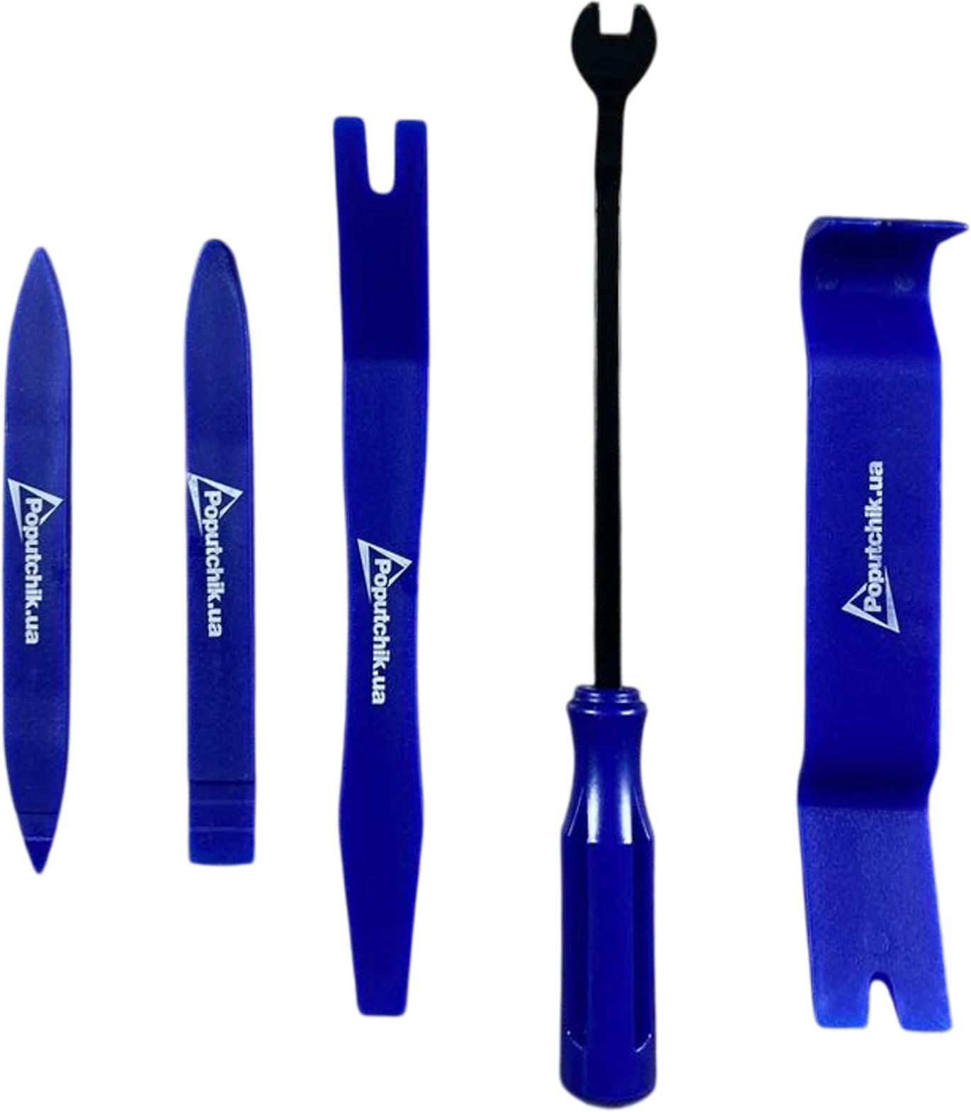 Набор инструментов для снятия обшивки автомобиля Poputchik 5шт (24-144) фото 2