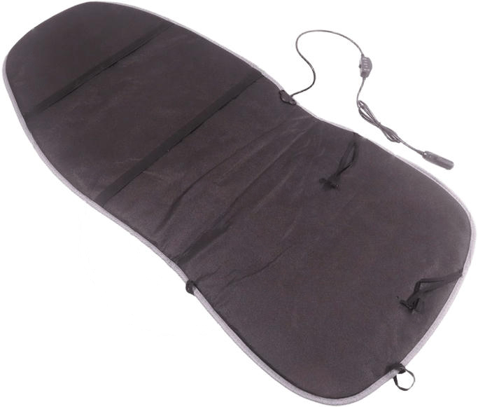 Накидка на сиденье Дорожная карта с подогревом 12В серая высокая (DK-515GR) фото 2