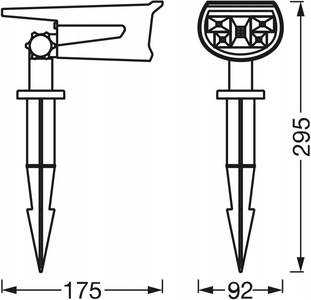 Світильник автономний LEDVANCE ENDURA GARDEN SOLAR SPOT RGBW 0.5Вт 3000К 55Лм IP44 чорний фото 4