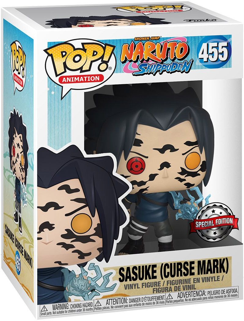 Коллекционная фигурка Funko POP Animation: Naruto - Sasuke w/ scars (exc) (889698355254) фото 2