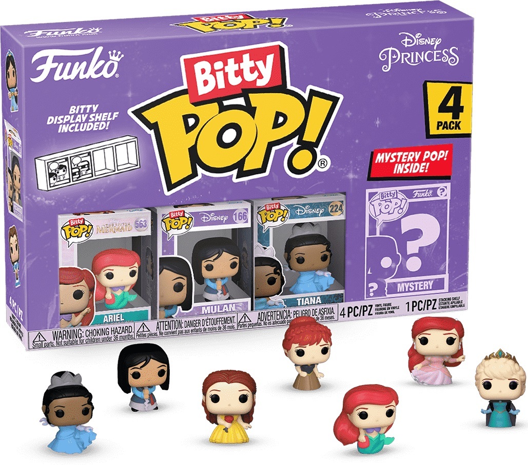 Колекційна фігурка Funko POP (Bitty): Disney - Ariel 4pk (889698730273)фото2
