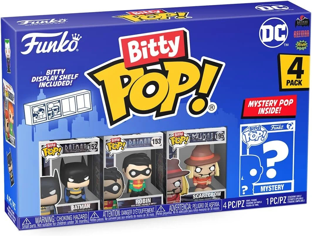 Колекційна фігурка Funko POP (Bitty): DC- Batman 4pk (889698713115)фото3