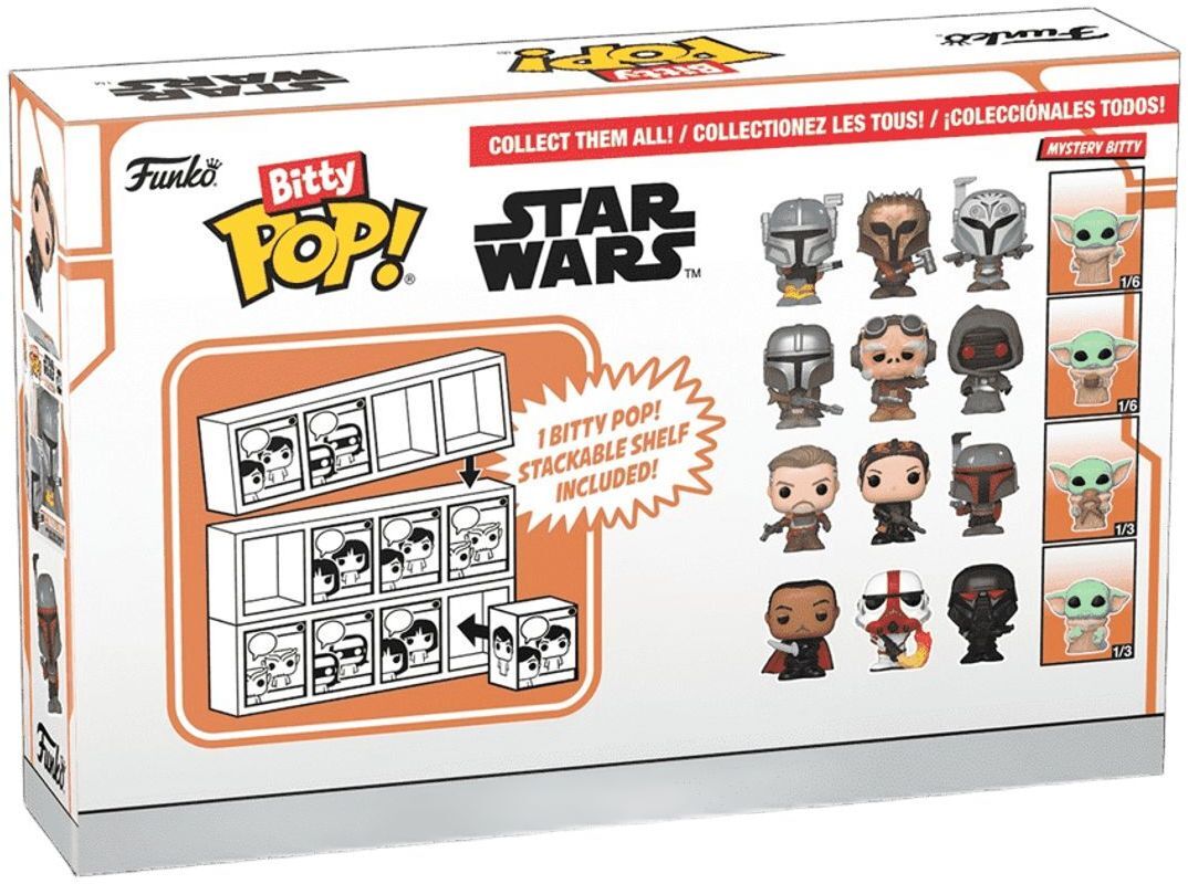 Колекційна фігурка Funko POP (Bitty): Star Wars - Heavy Mandalorian 4pk (889698754514)фото3