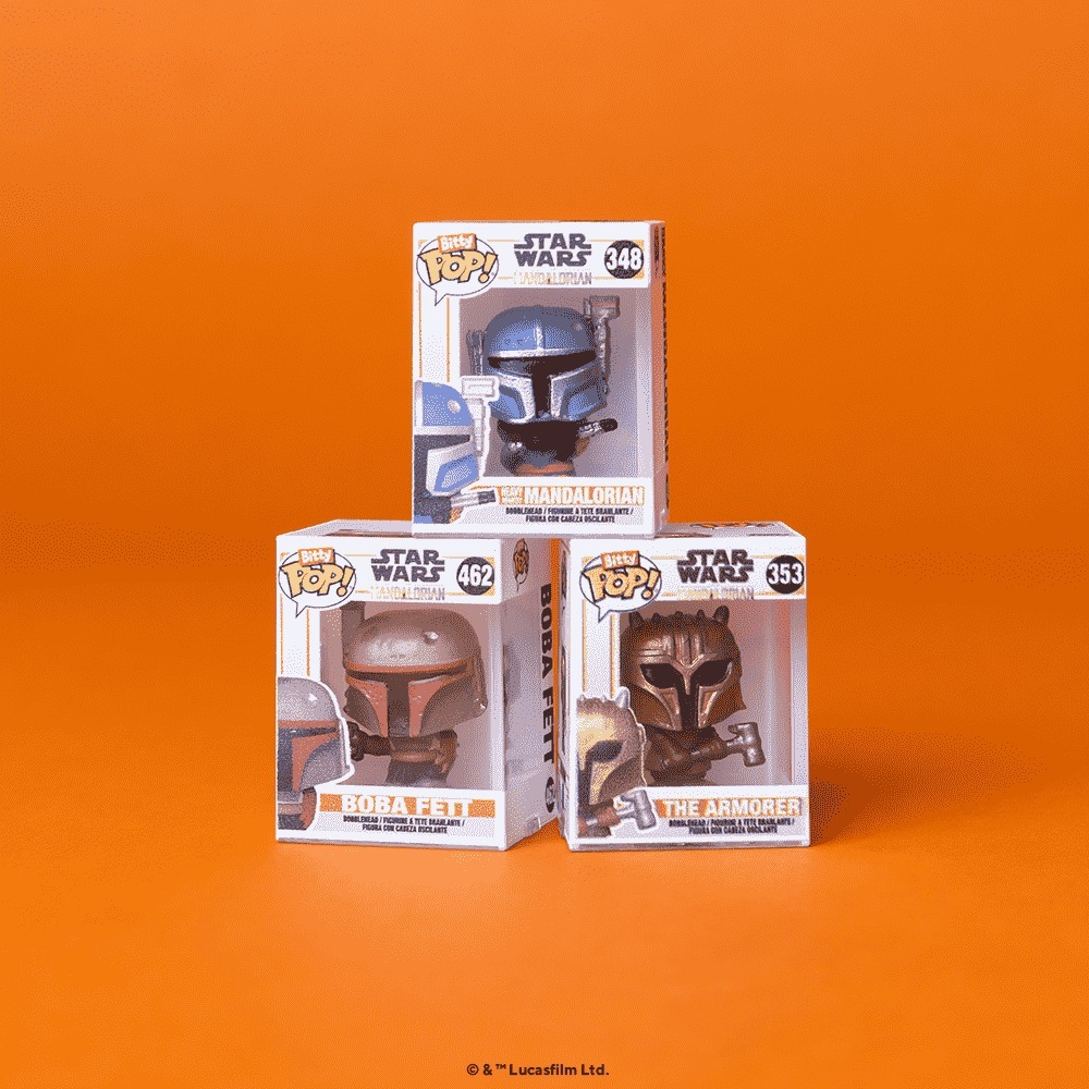 Колекційна фігурка Funko POP (Bitty): Star Wars - Heavy Mandalorian 4pk (889698754514)фото4