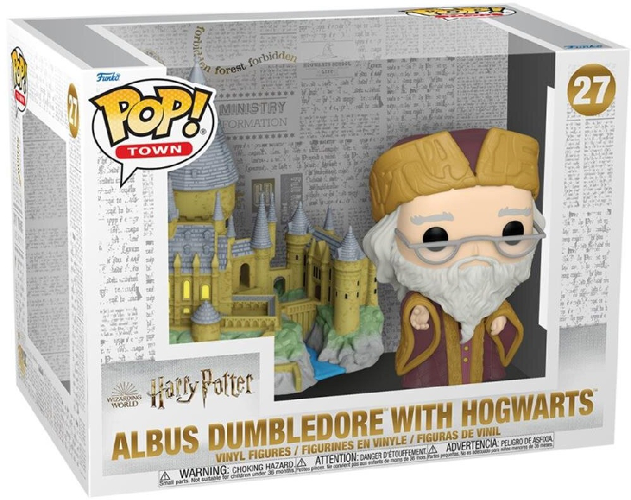 Коллекционная фигурка Funko POP Town: Harry Potter - Dumbledore w/Hogwarts (889698573696) фото 2