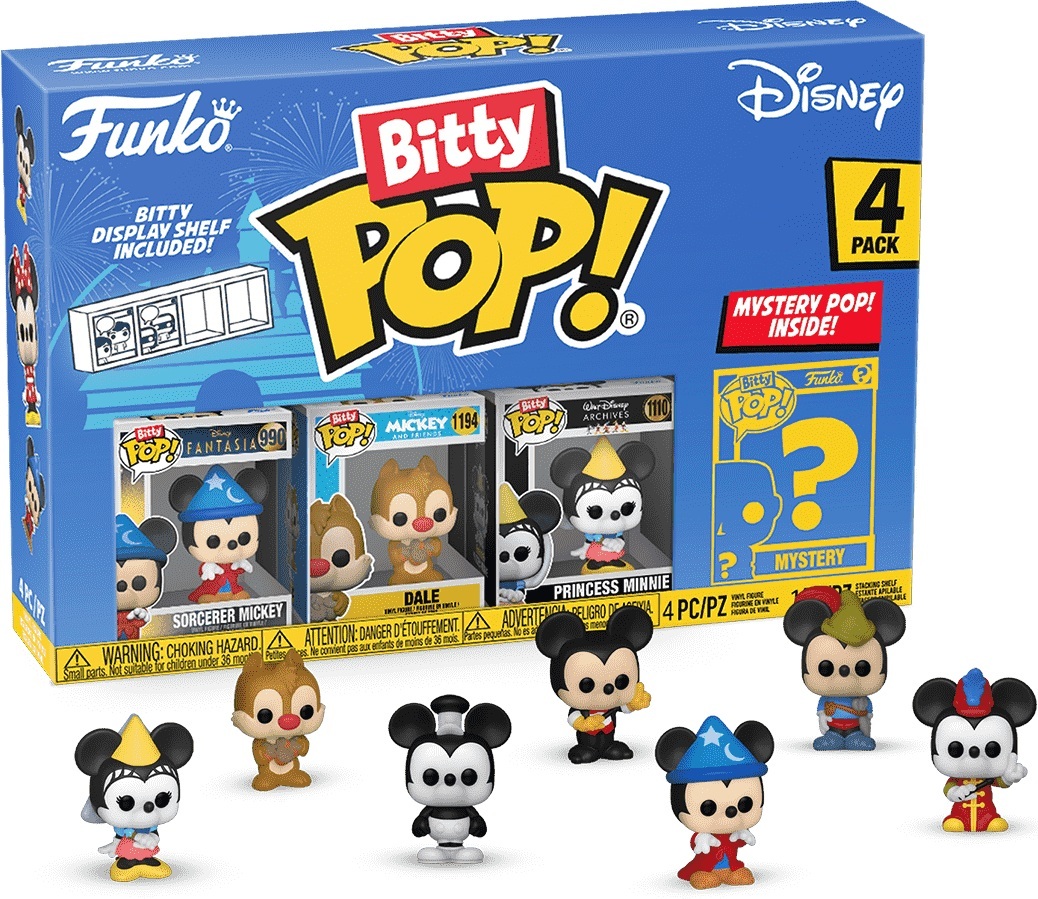 Коллекционная фигурка Funko POP (Bitty): Disney - Sorcerer Mickey 4pk (889698713214) фото 2