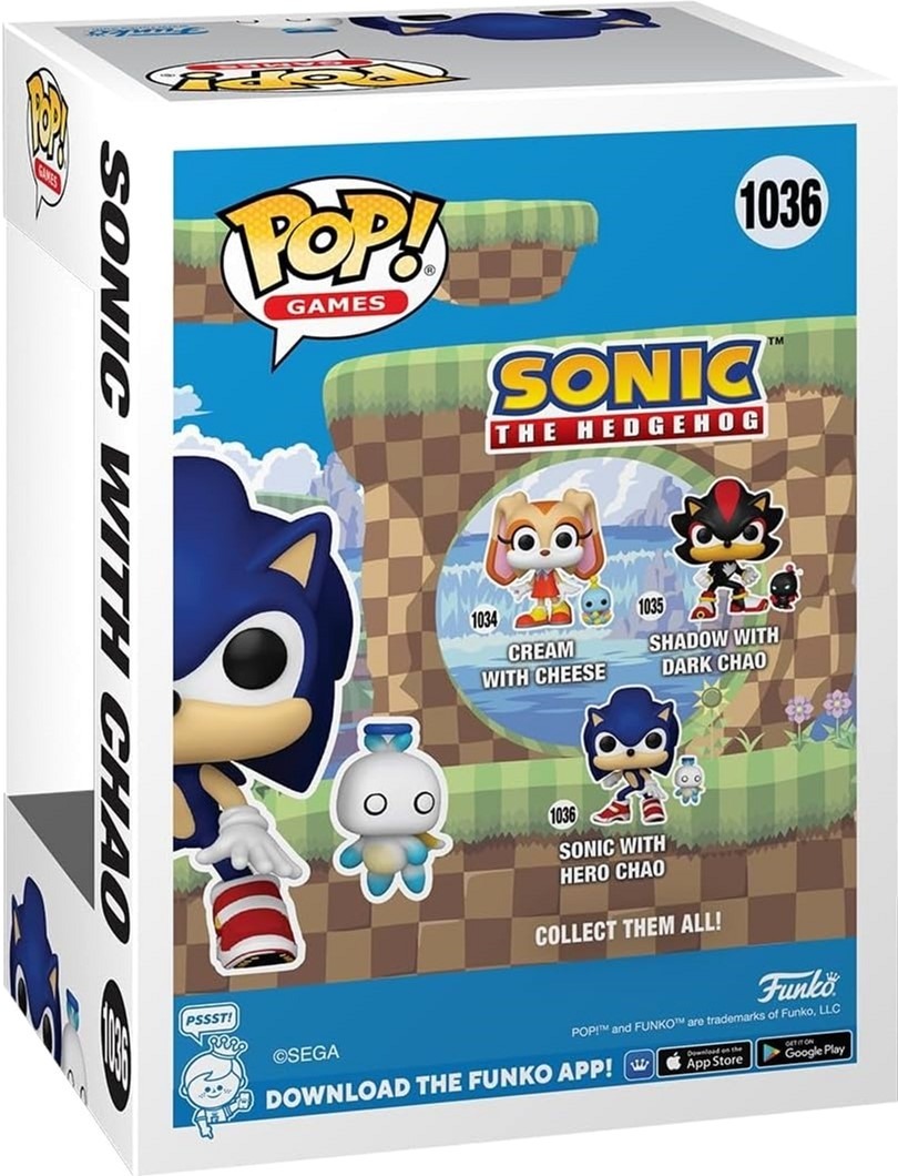 Колекційна фігурка Funko POP&buddy: Sonic - Sonic w/HChao (889698803090)фото3