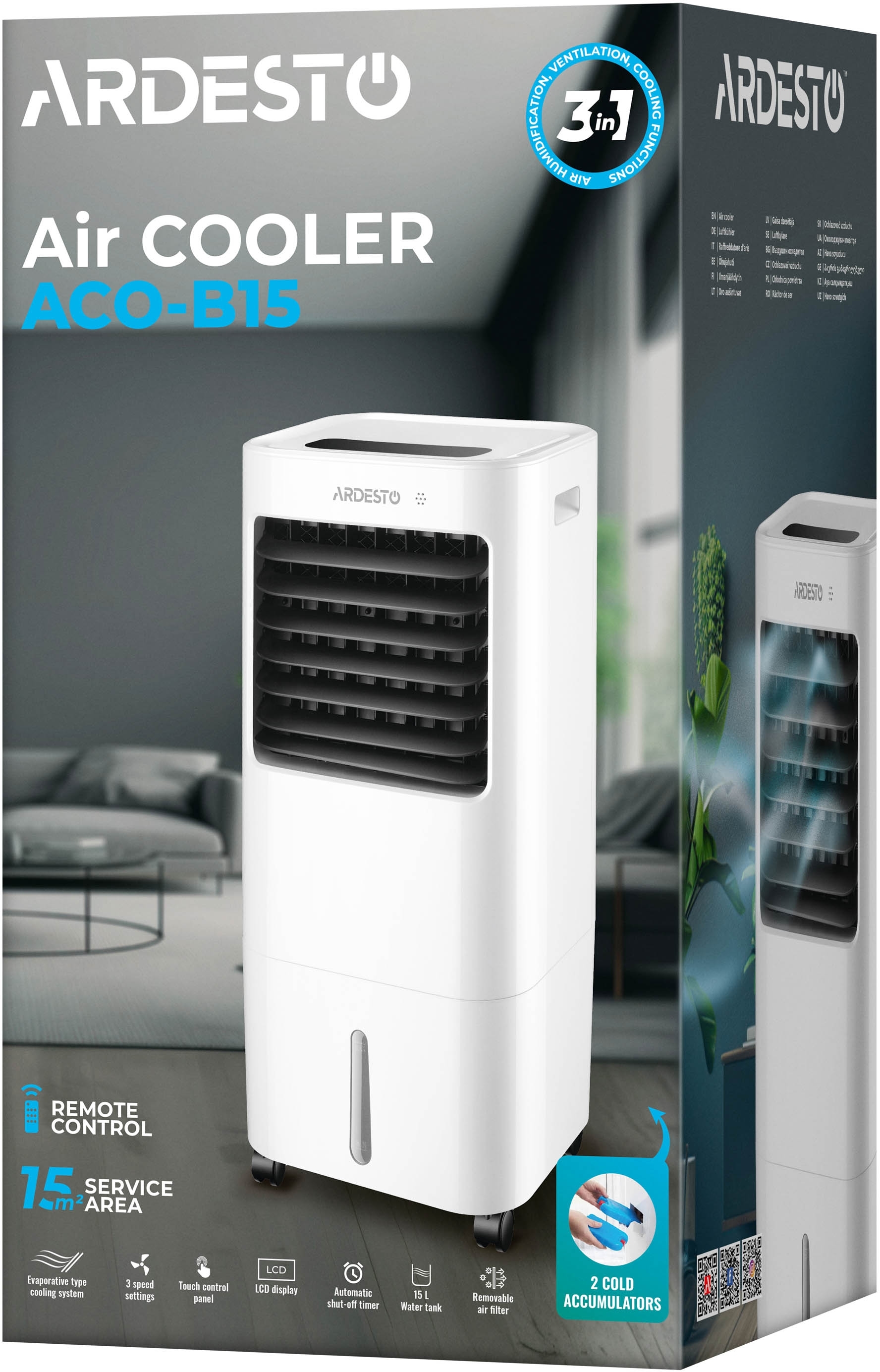 Вентилятор-охолоджувач ARDESTO ACO-B15фото16